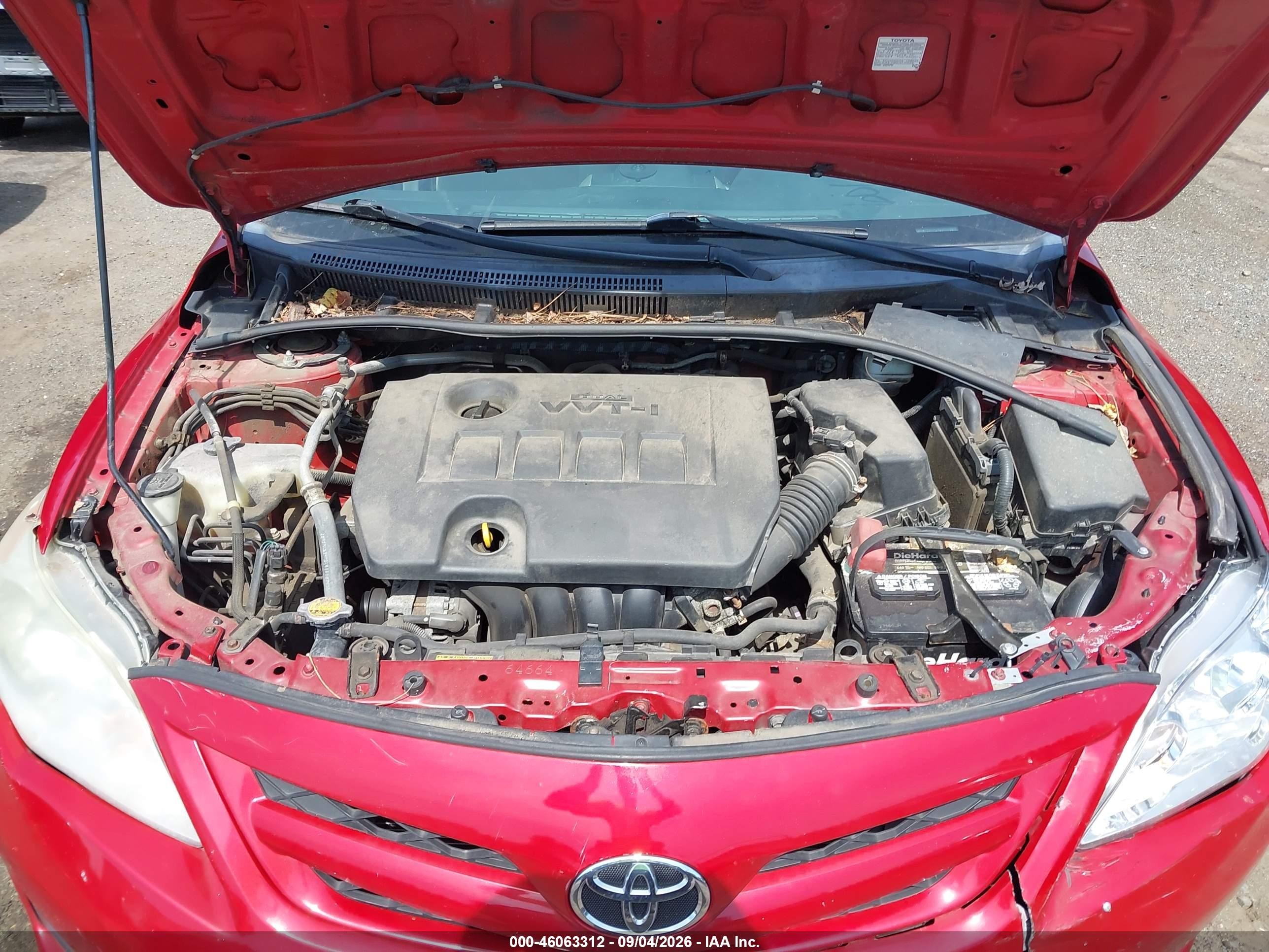 2013 Toyota Corolla L Red vin: 2T1BU4EE6DC022735
