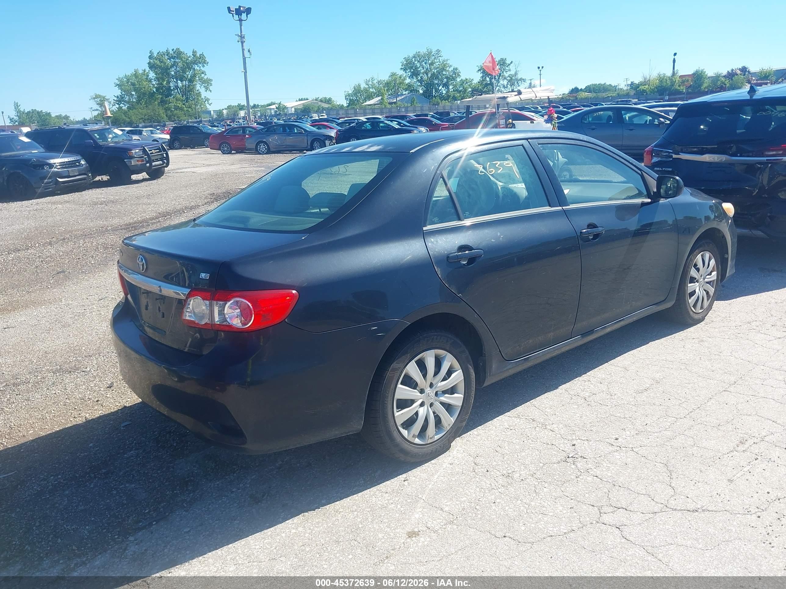 2013 Toyota Corolla Le Black vin: 2T1BU4EE6DC031578
