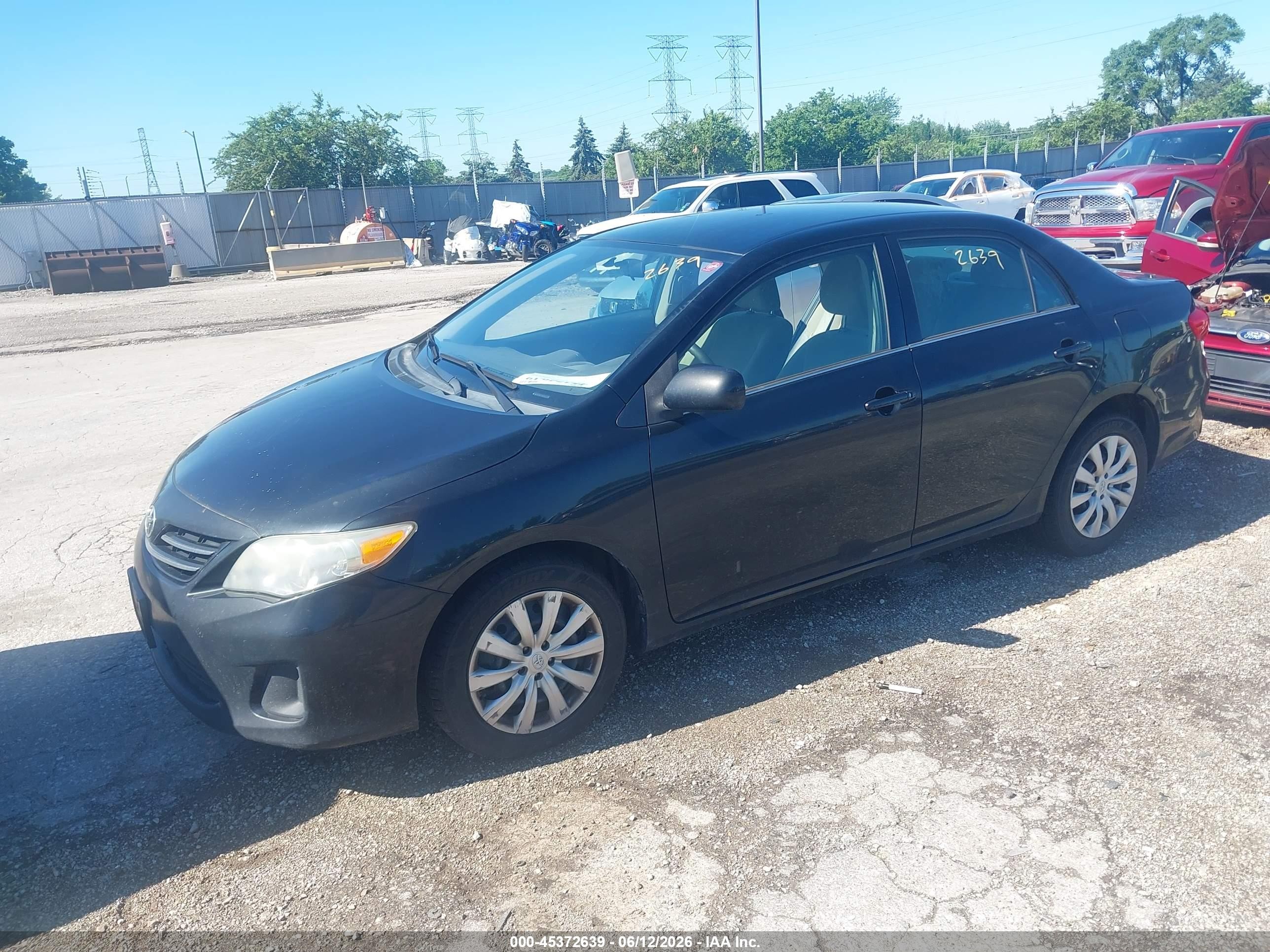 2013 Toyota Corolla Le Black vin: 2T1BU4EE6DC031578
