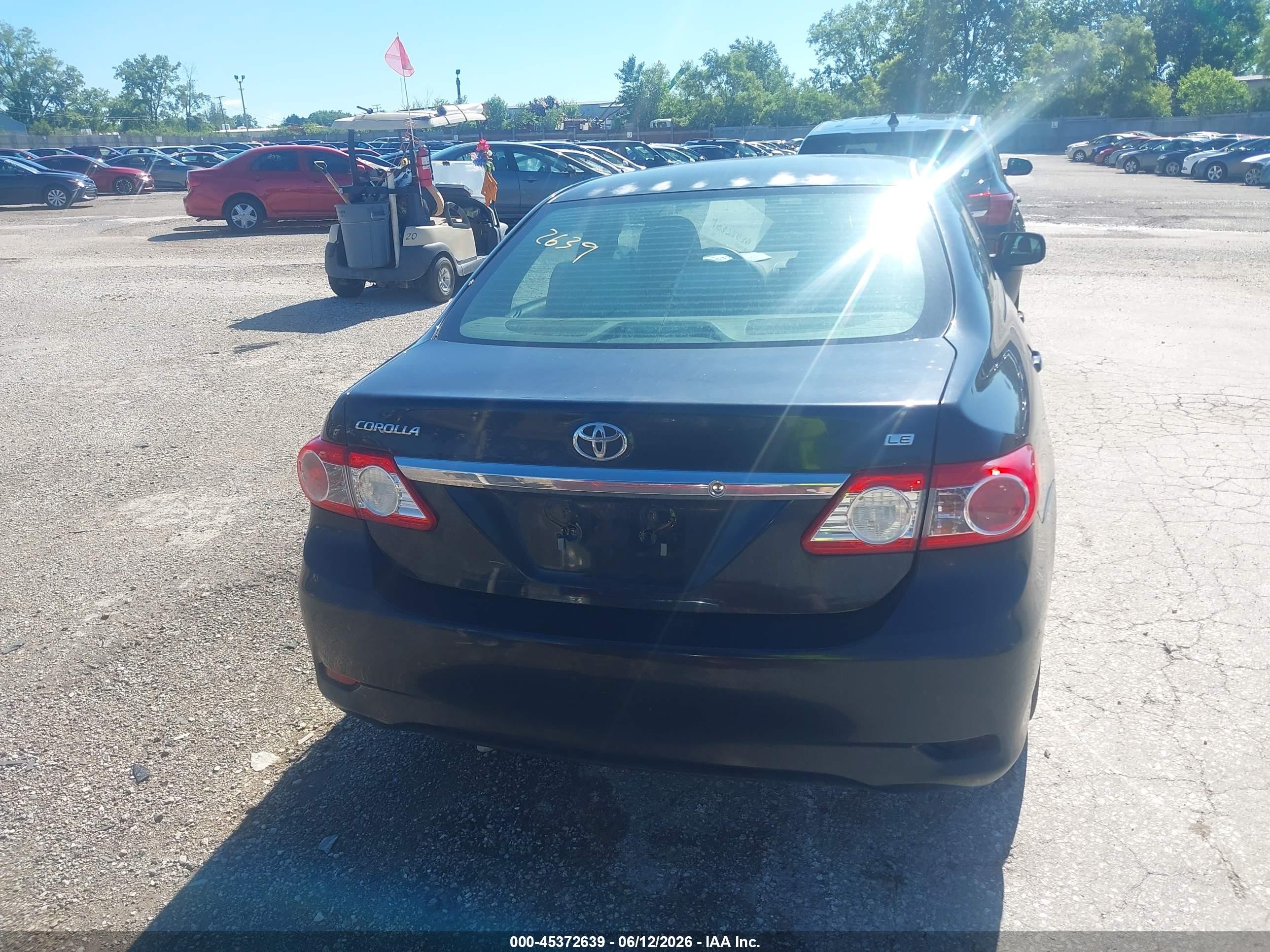 2013 Toyota Corolla Le Black vin: 2T1BU4EE6DC031578