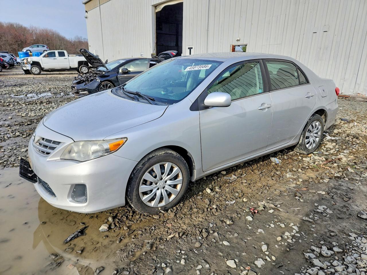 2013 Toyota Corolla Le Silver vin: 2T1BU4EE6DC040037