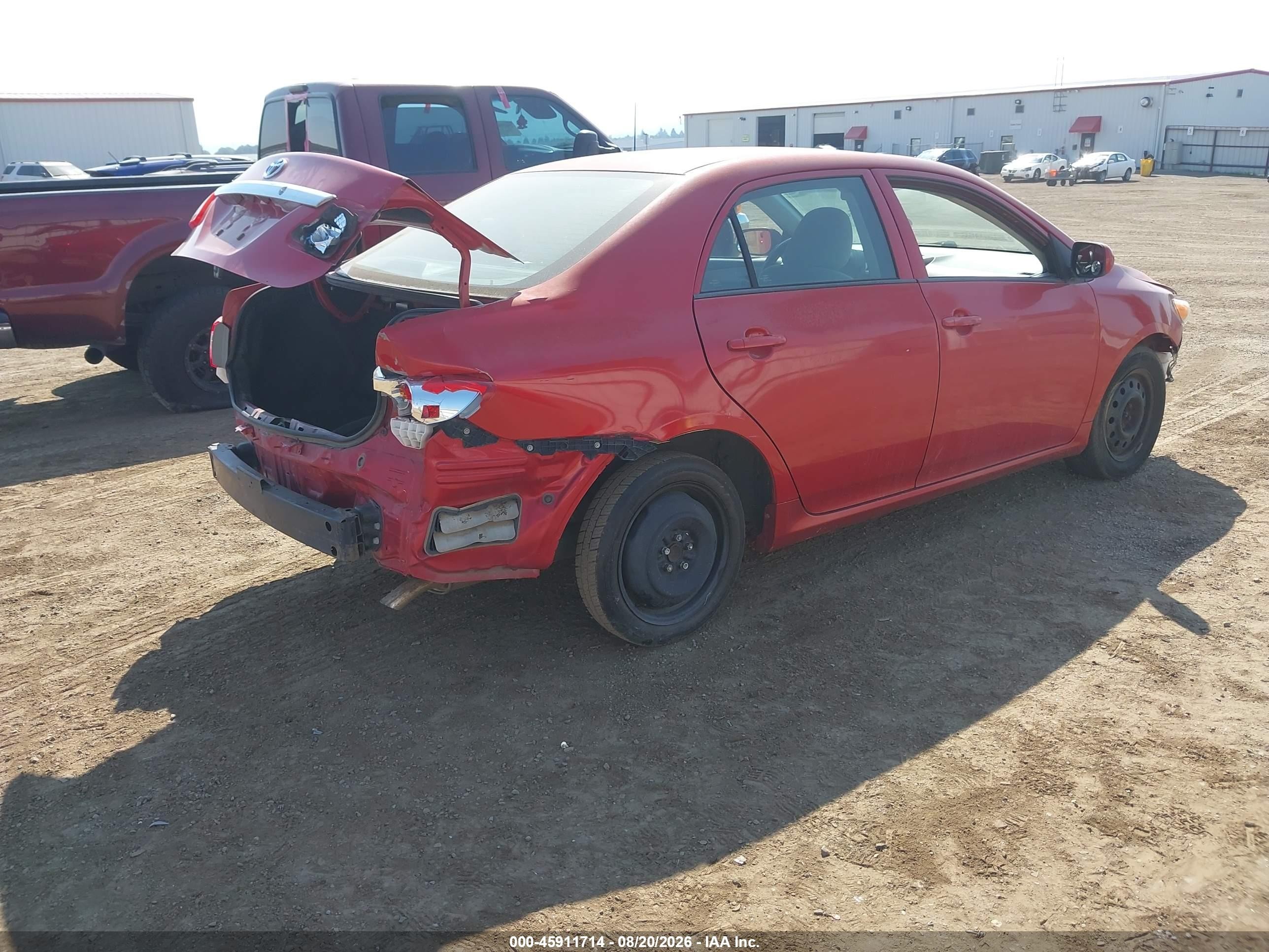 2013 Toyota Corolla L Красный vin: 2T1BU4EE6DC055511