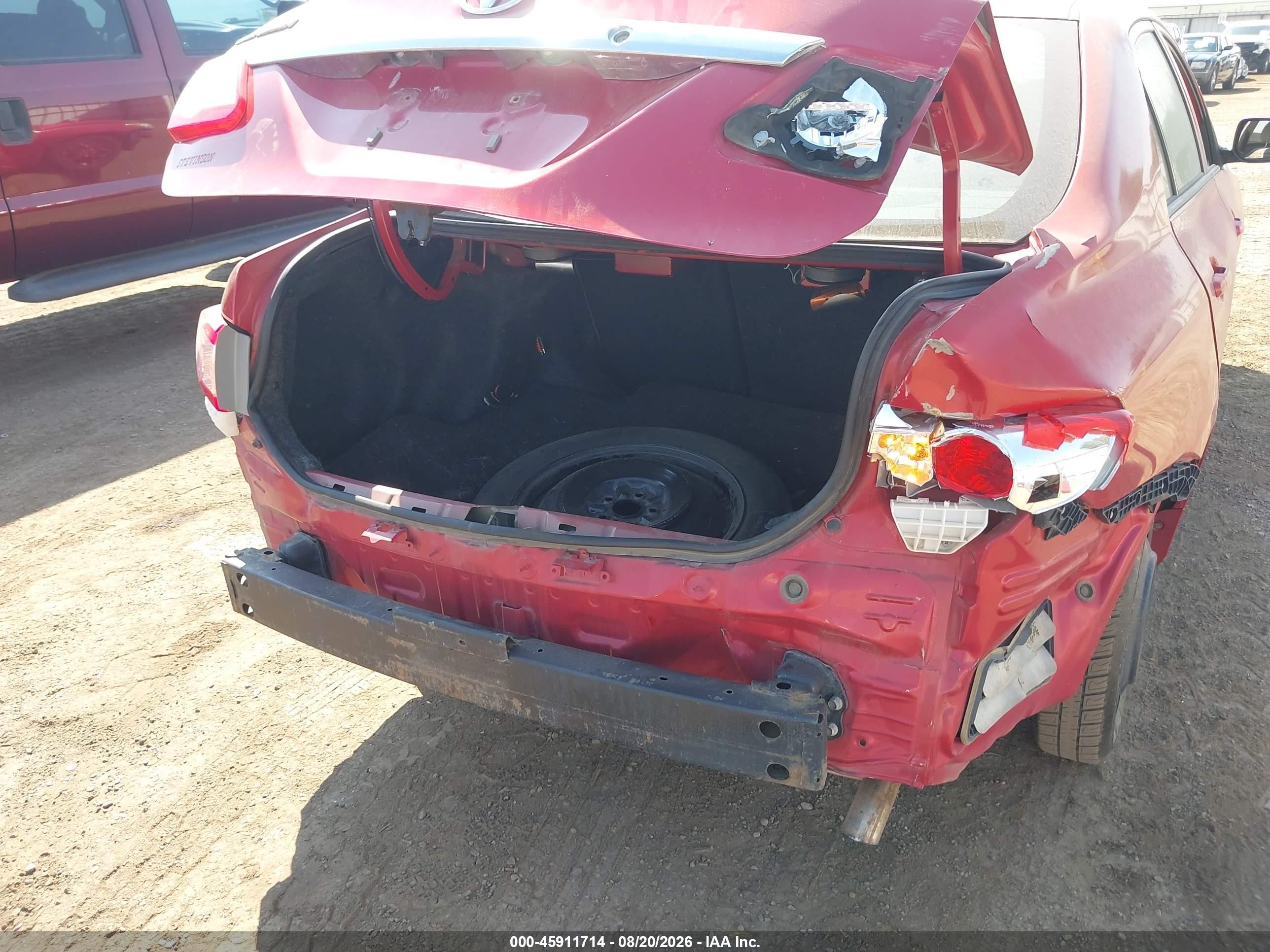 2013 Toyota Corolla L Красный vin: 2T1BU4EE6DC055511