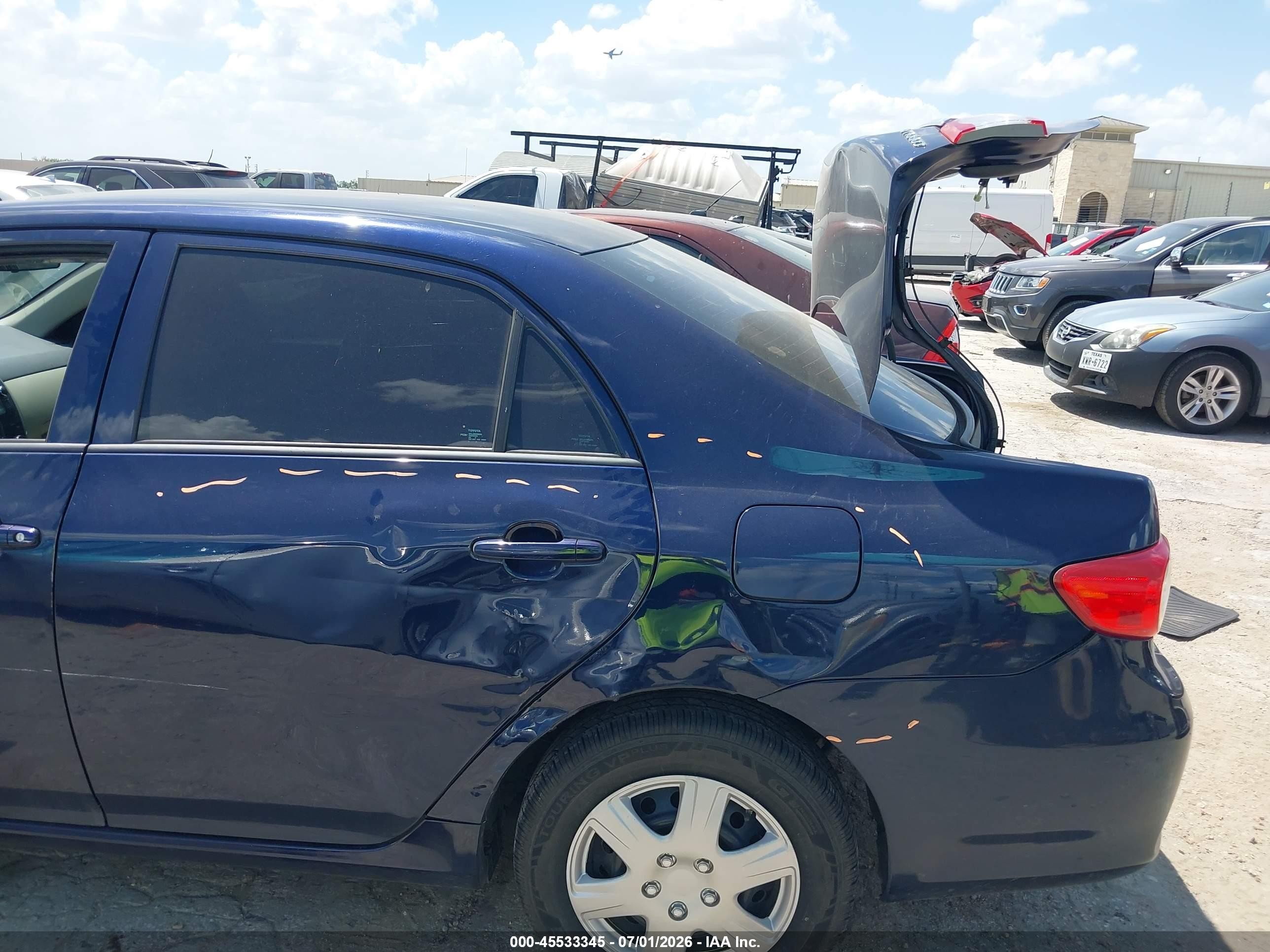 2013 Toyota Corolla L Blue vin: 2T1BU4EE6DC097418
