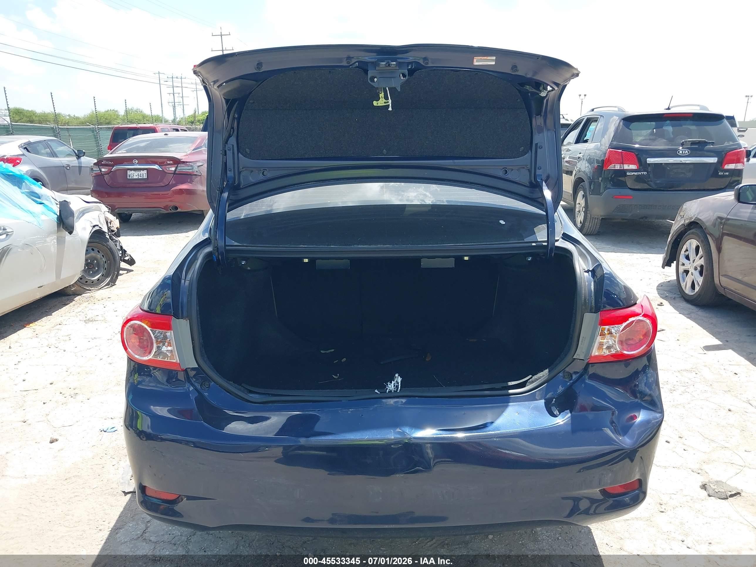 2013 Toyota Corolla L Blue vin: 2T1BU4EE6DC097418