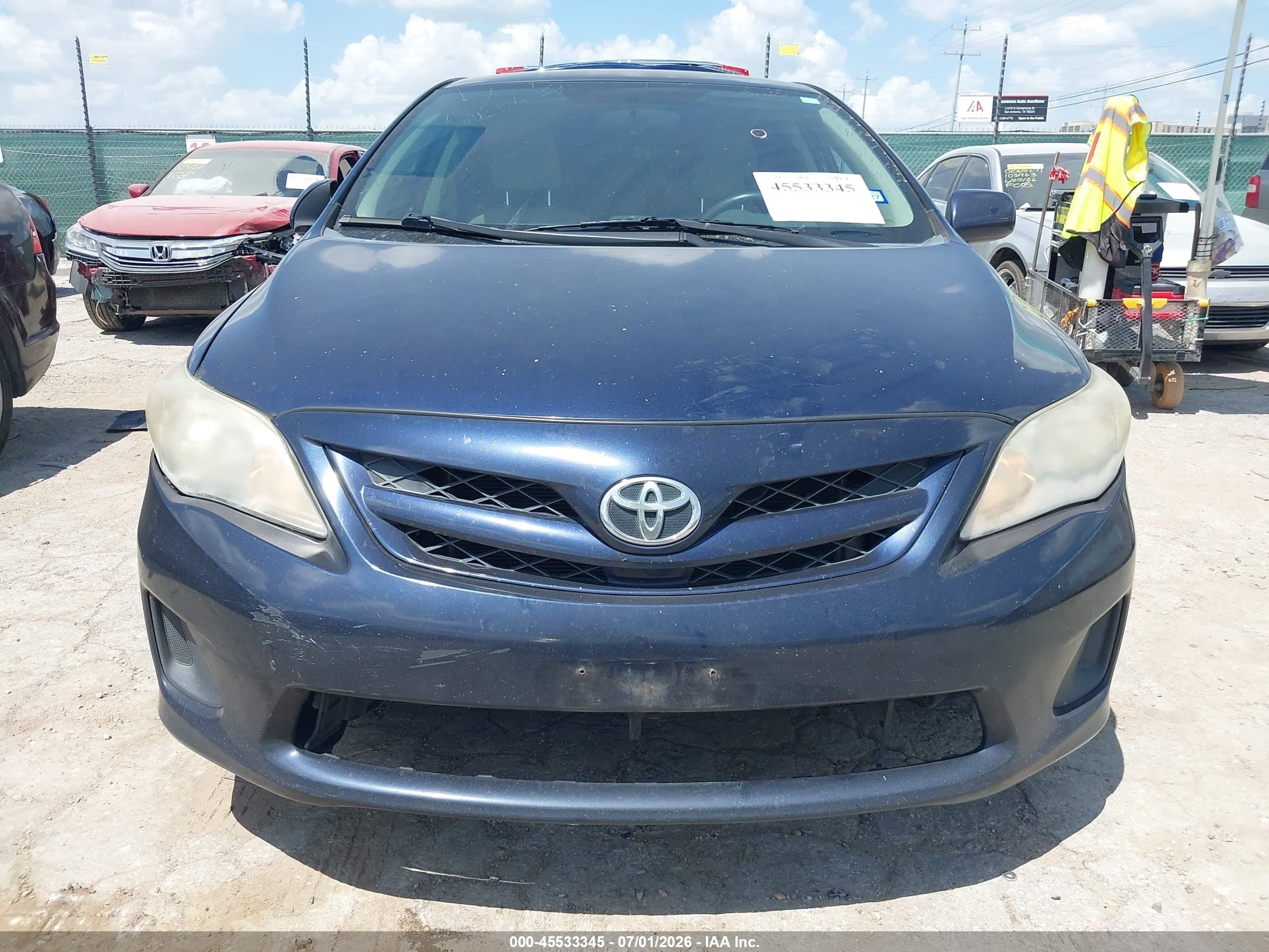 2013 Toyota Corolla L Blue vin: 2T1BU4EE6DC097418