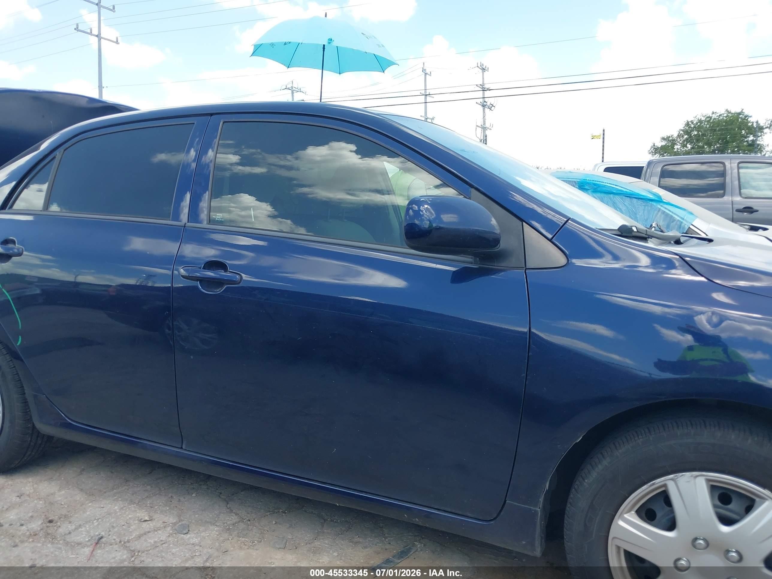 2013 Toyota Corolla L Blue vin: 2T1BU4EE6DC097418