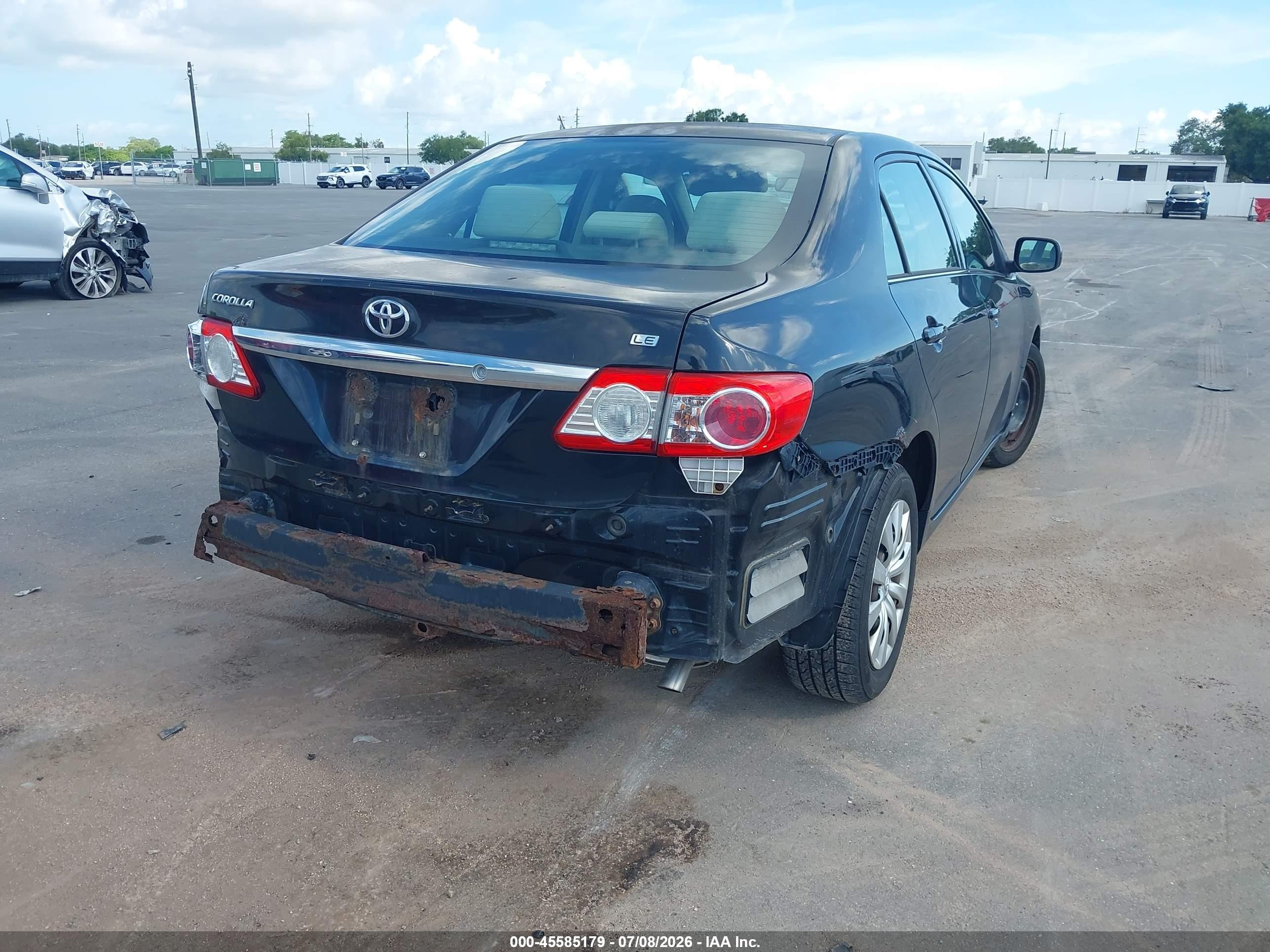 2013 Toyota Corolla Le Черный vin: 2T1BU4EE6DC927850