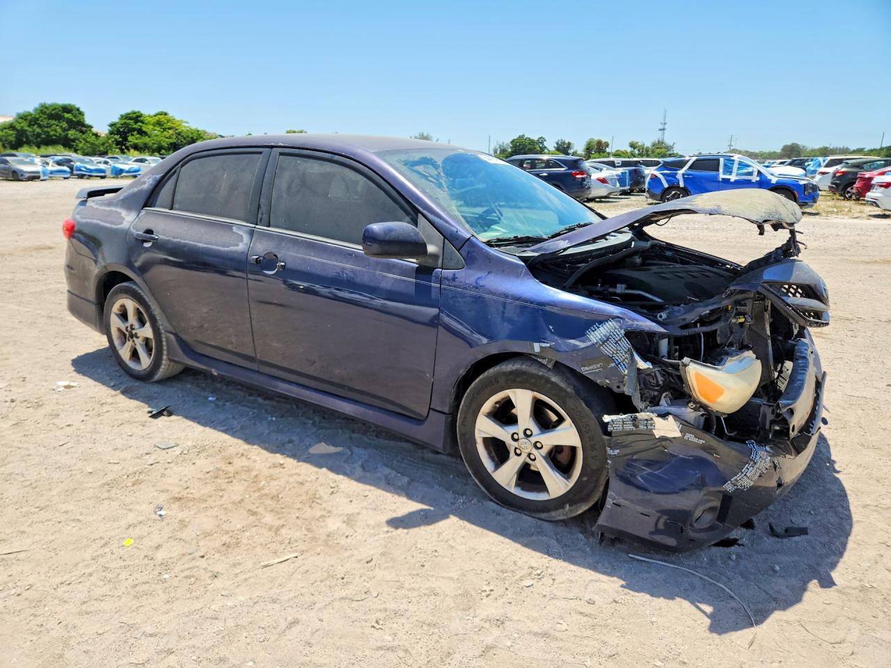 2013 Toyota Corolla S Blue vin: 2T1BU4EE6DC966910
