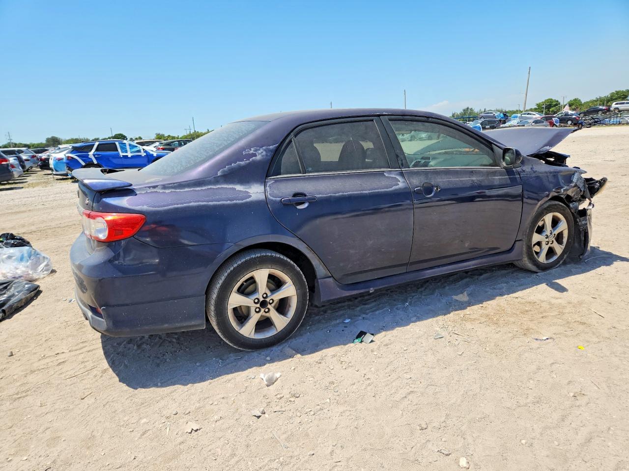 2013 Toyota Corolla S Blue vin: 2T1BU4EE6DC966910