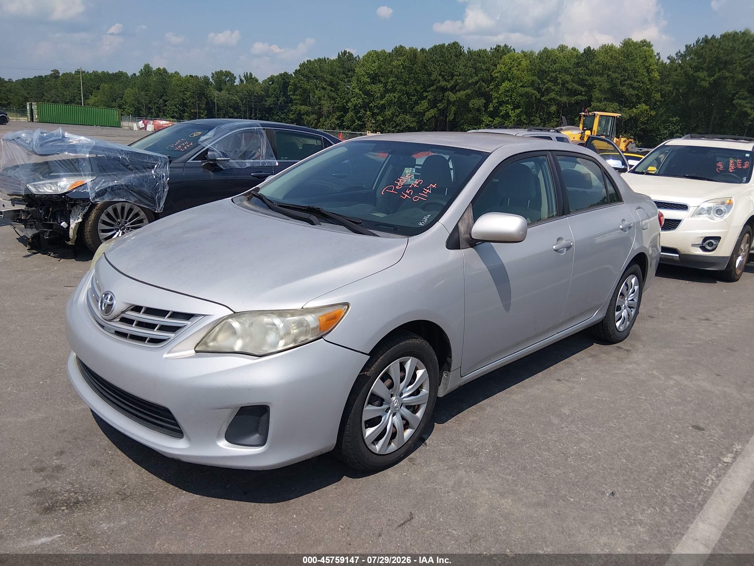 2013 Toyota Corolla Le Silver vin: 2T1BU4EE6DC968320