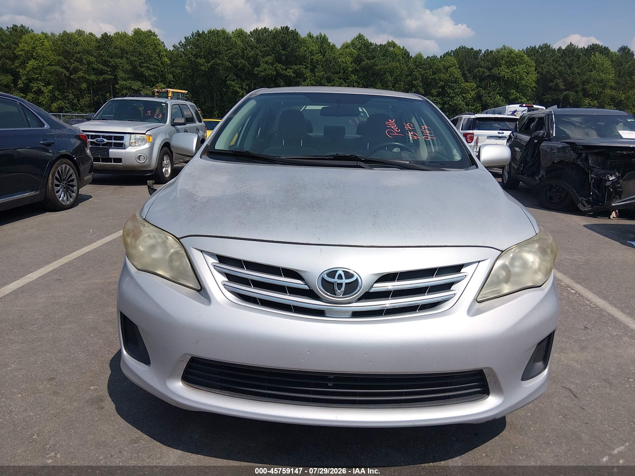 2013 Toyota Corolla Le Silver vin: 2T1BU4EE6DC968320
