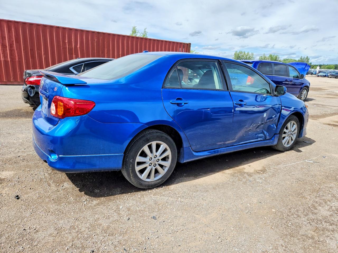 2010 Toyota Corolla Base Blue vin: 2T1BU4EE7AC194042