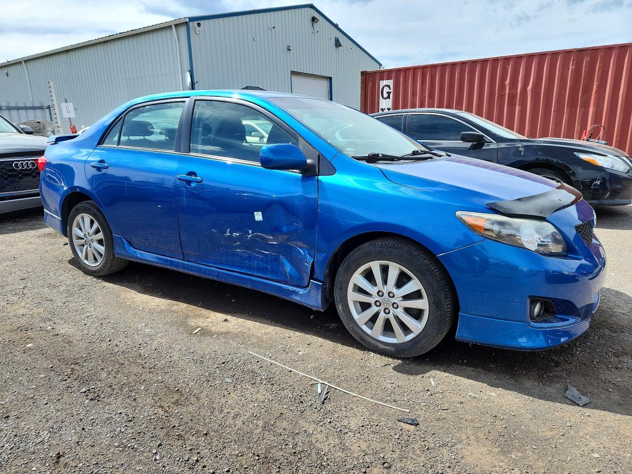 2010 Toyota Corolla Base Blue vin: 2T1BU4EE7AC194042