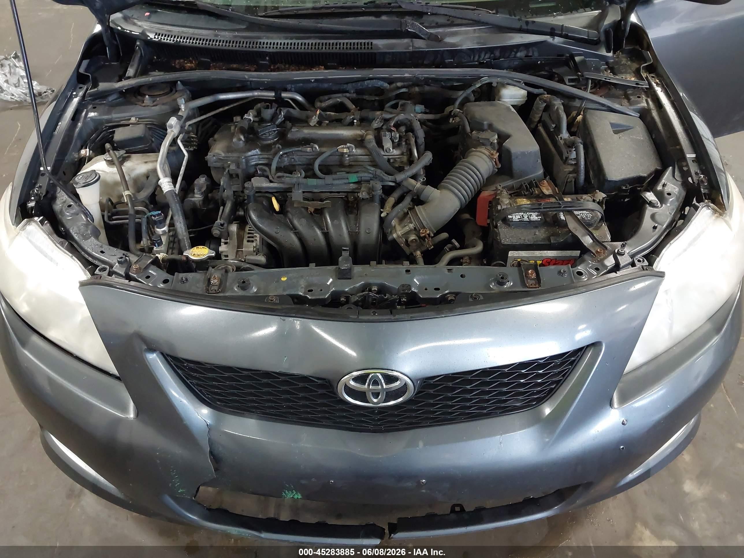 2010 Toyota Corolla Le Gray vin: 2T1BU4EE7AC223877