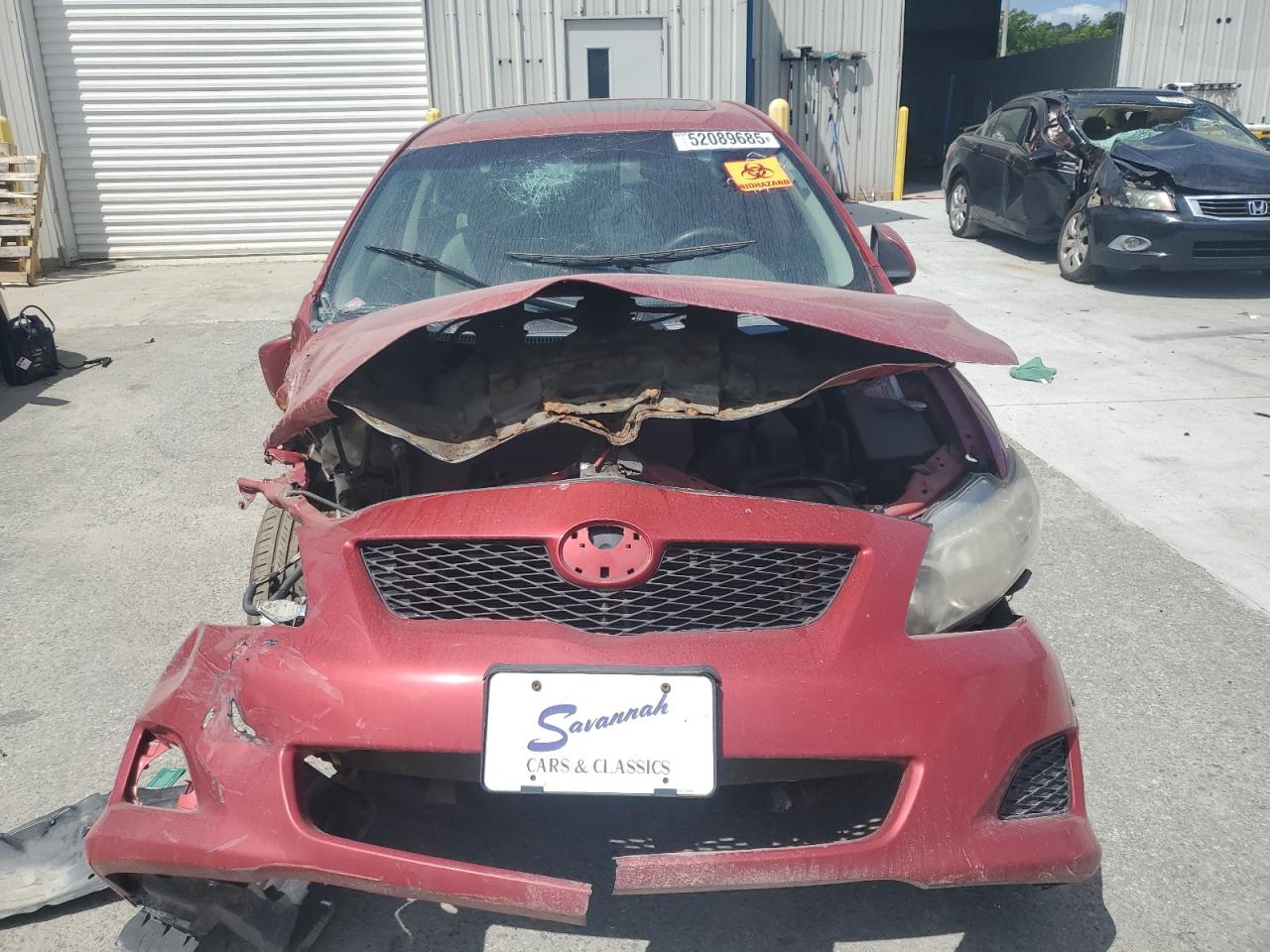 2010 Toyota Corolla Base Red vin: 2T1BU4EE7AC226407