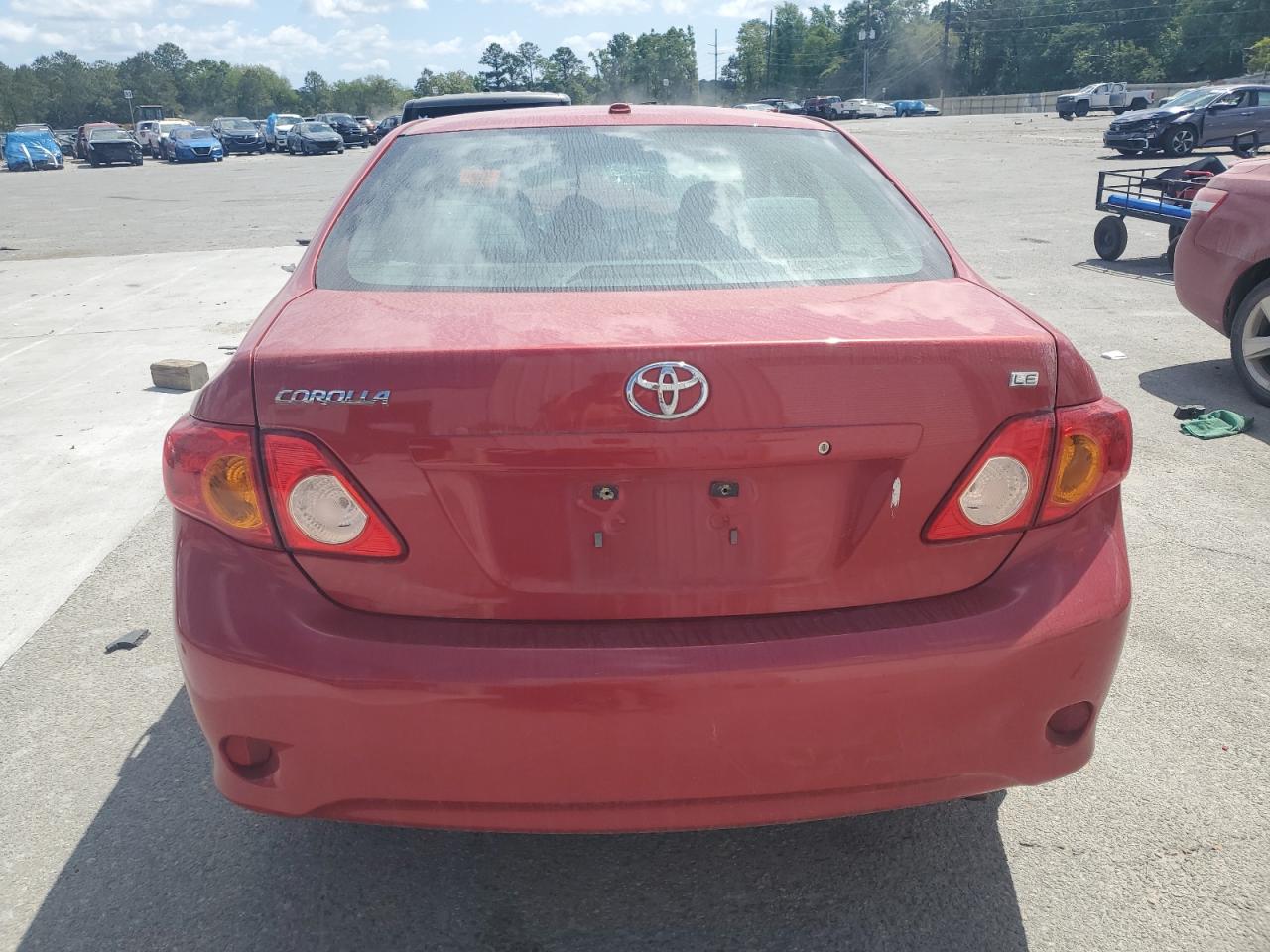 2010 Toyota Corolla Base Red vin: 2T1BU4EE7AC226407