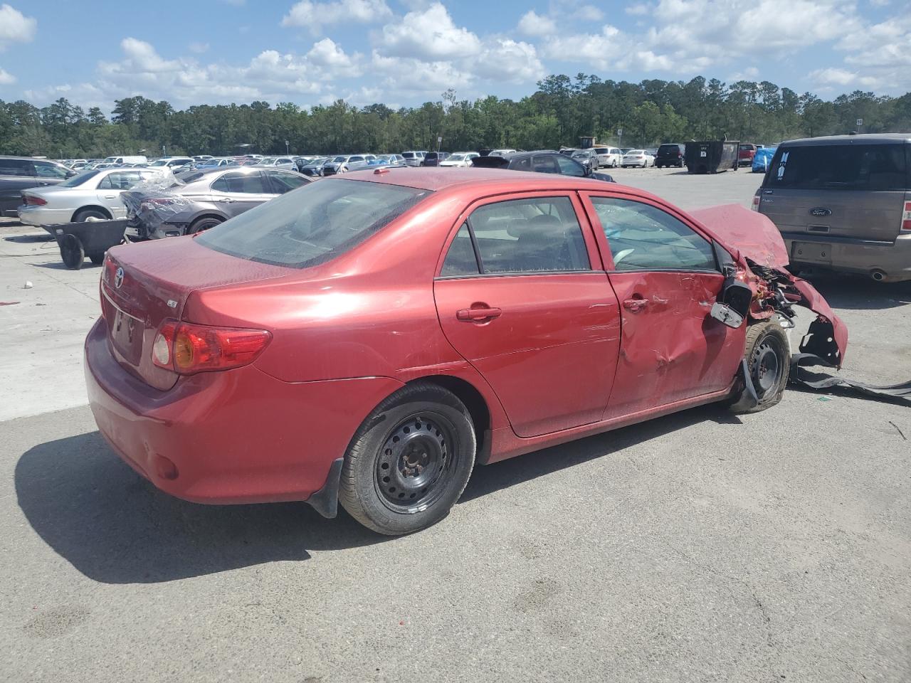 2010 Toyota Corolla Base Red vin: 2T1BU4EE7AC226407