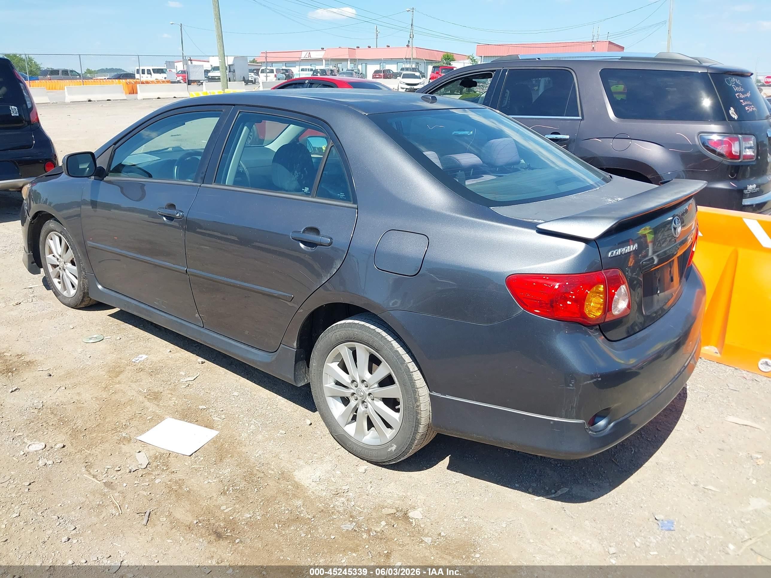 2010 Toyota Corolla S Gray vin: 2T1BU4EE7AC233194
