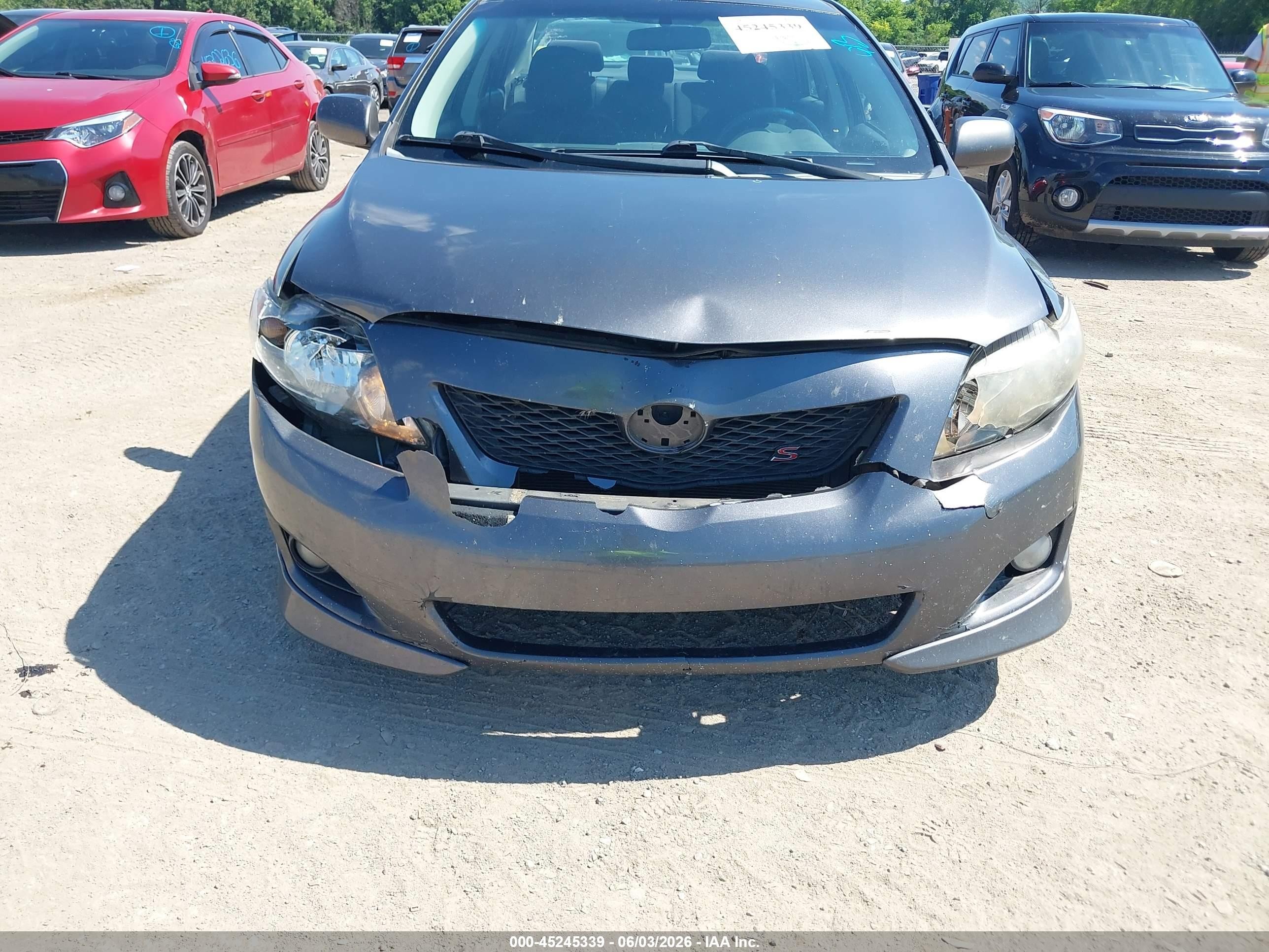2010 Toyota Corolla S Gray vin: 2T1BU4EE7AC233194