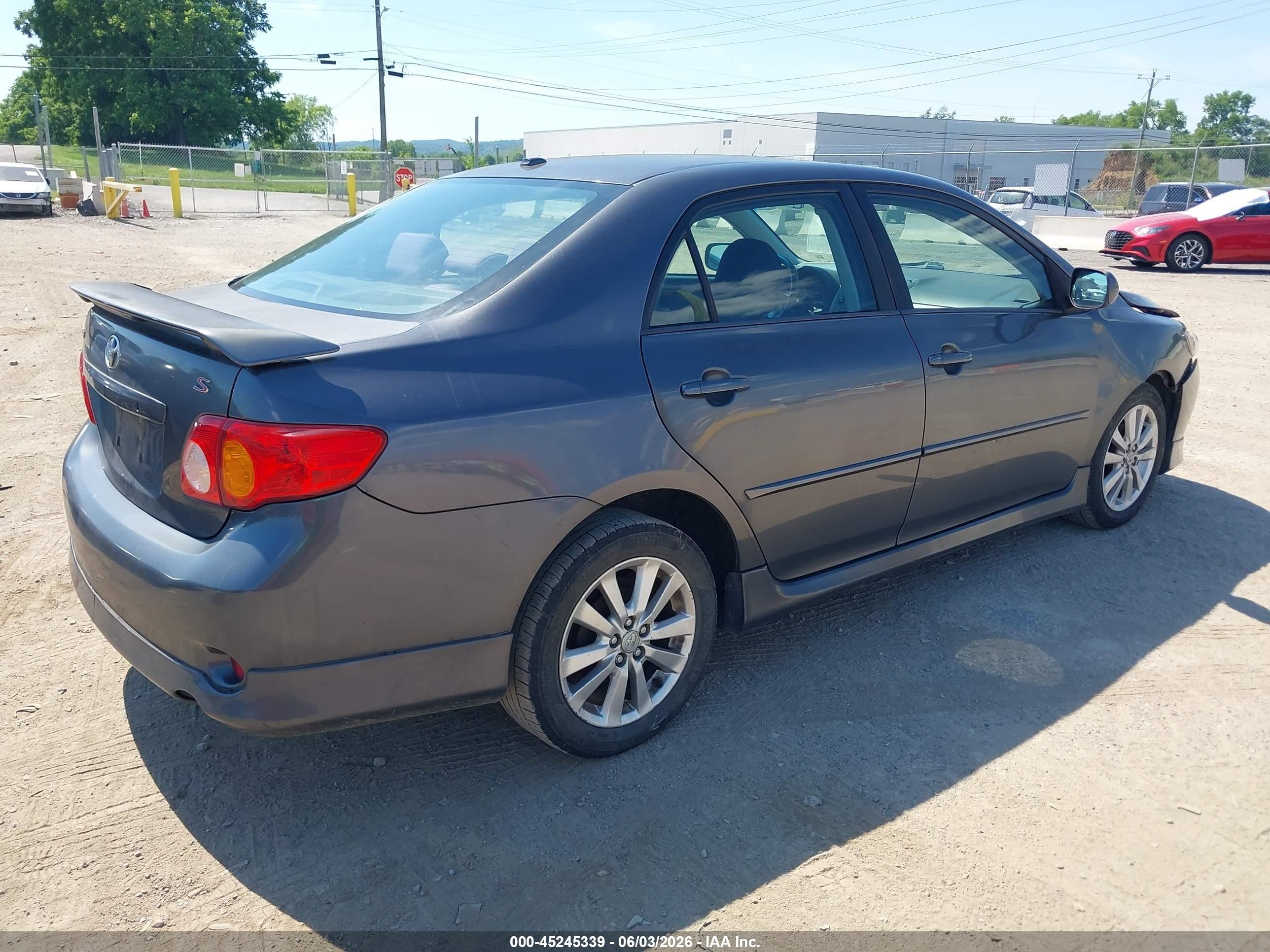 2010 Toyota Corolla S Gray vin: 2T1BU4EE7AC233194