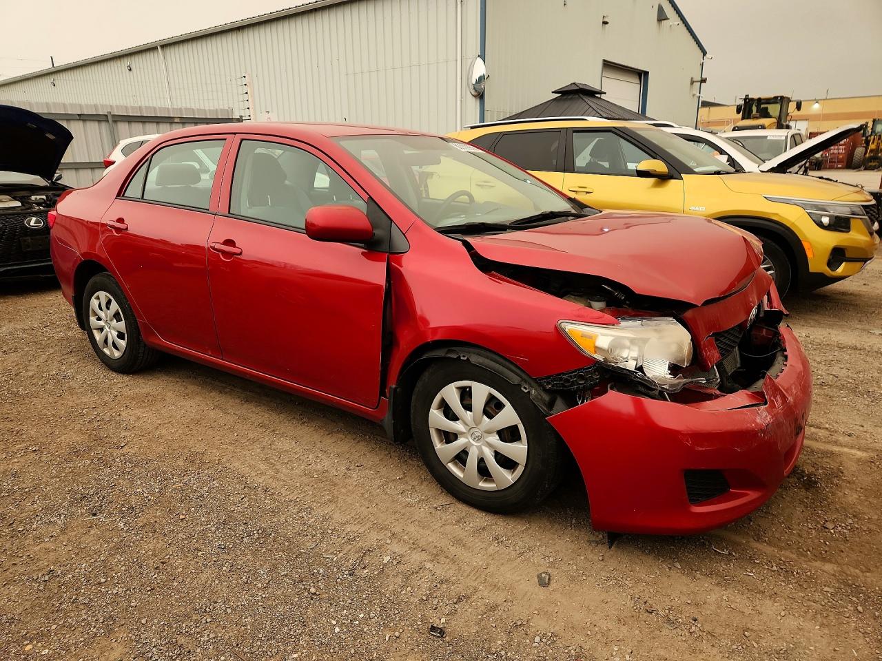 2010 Toyota Corolla Base Red vin: 2T1BU4EE7AC257737