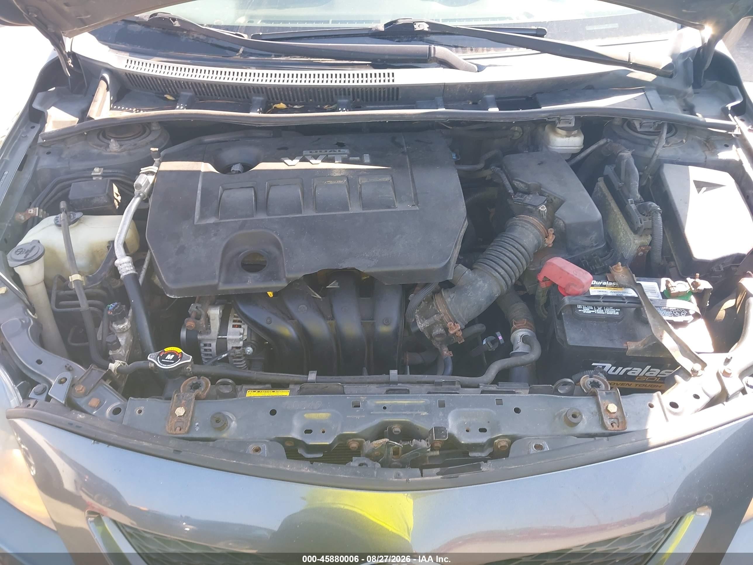 2010 Toyota Corolla S Серый vin: 2T1BU4EE7AC262422