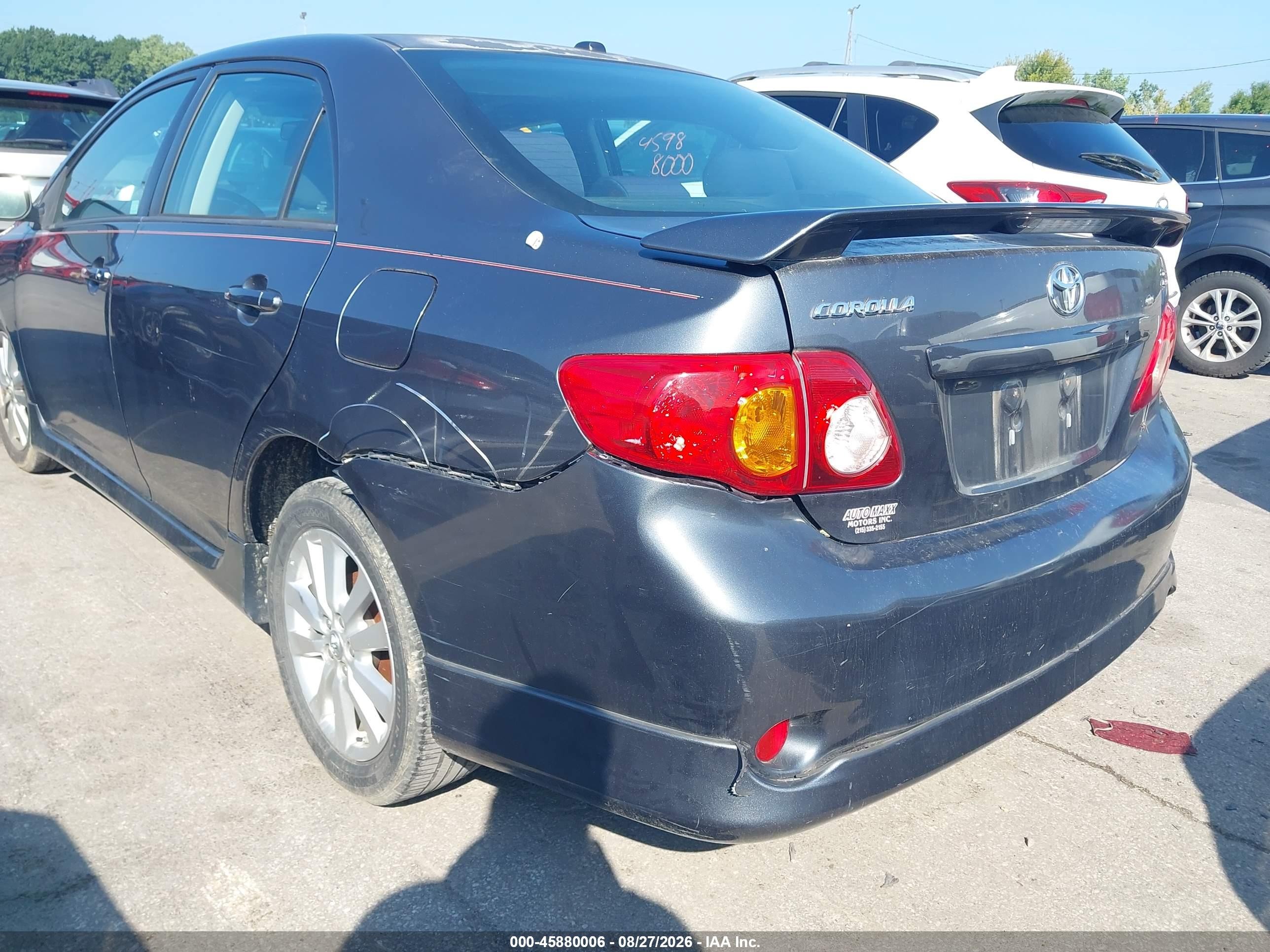 2010 Toyota Corolla S Серый vin: 2T1BU4EE7AC262422