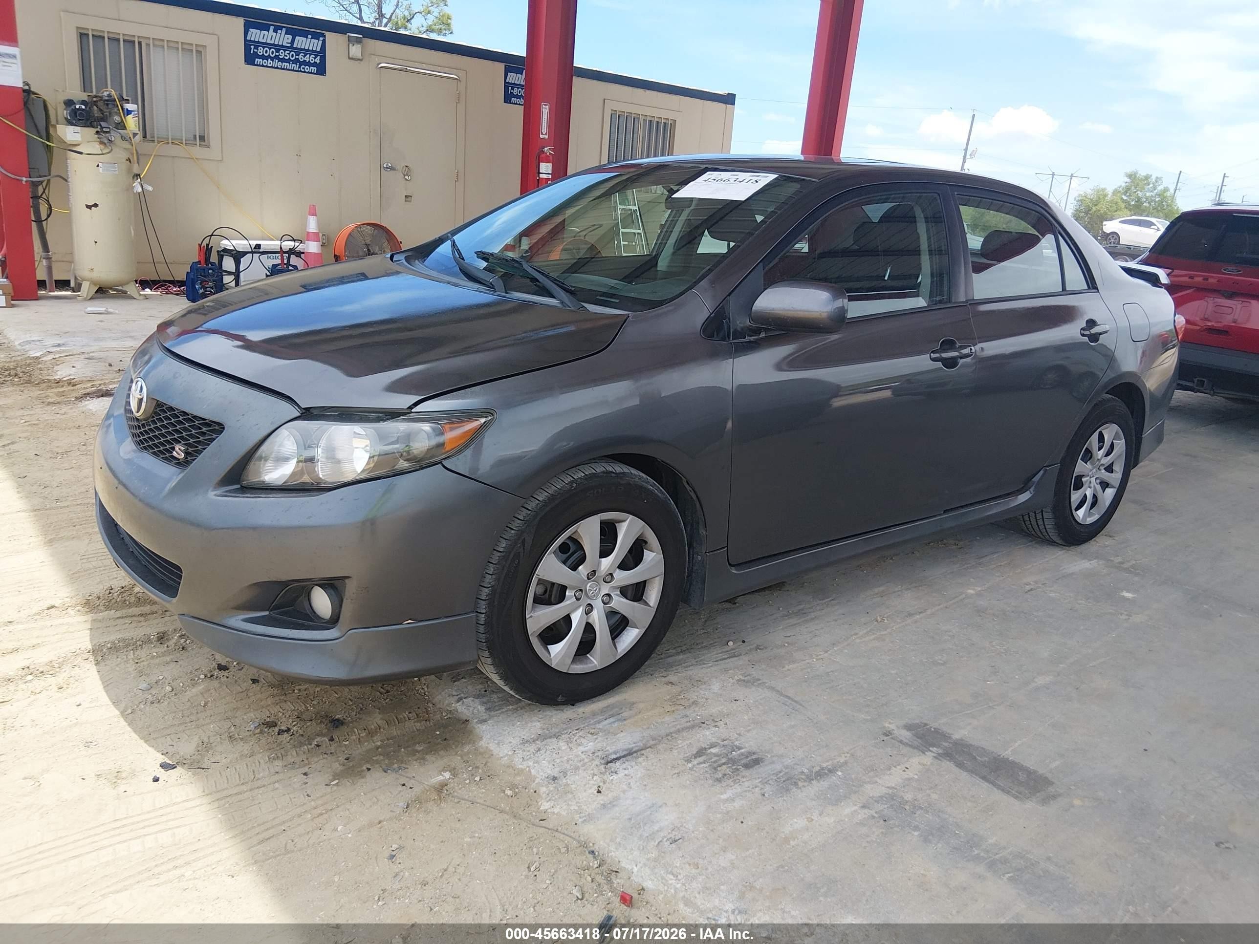 2010 Toyota Corolla S Gray vin: 2T1BU4EE7AC270472