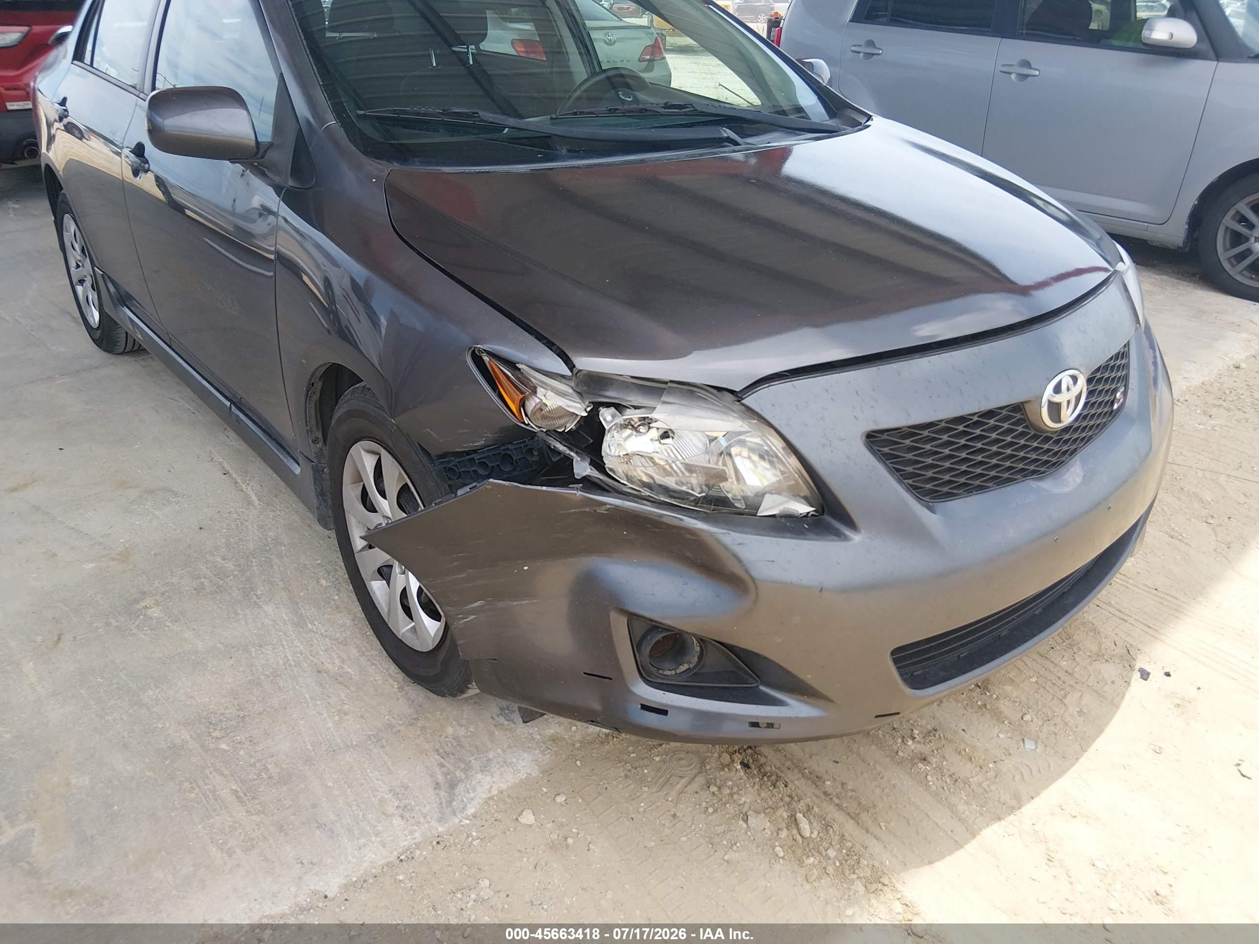 2010 Toyota Corolla S Gray vin: 2T1BU4EE7AC270472