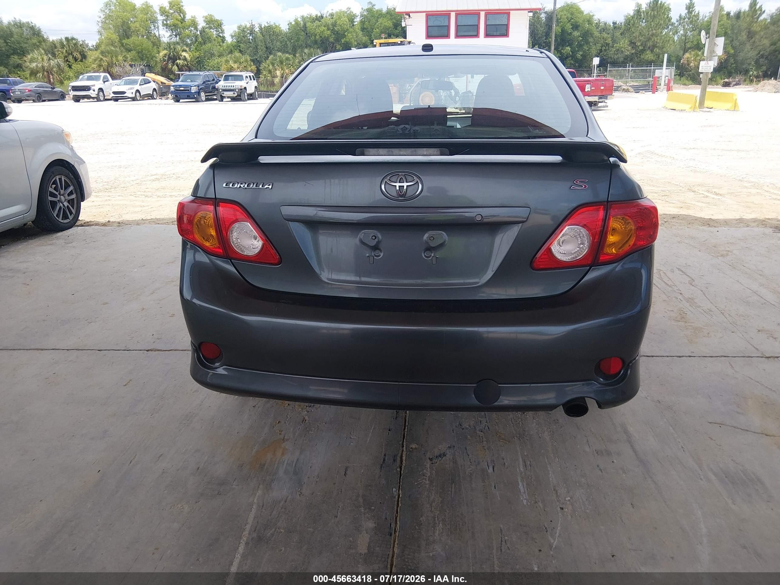 2010 Toyota Corolla S Gray vin: 2T1BU4EE7AC270472