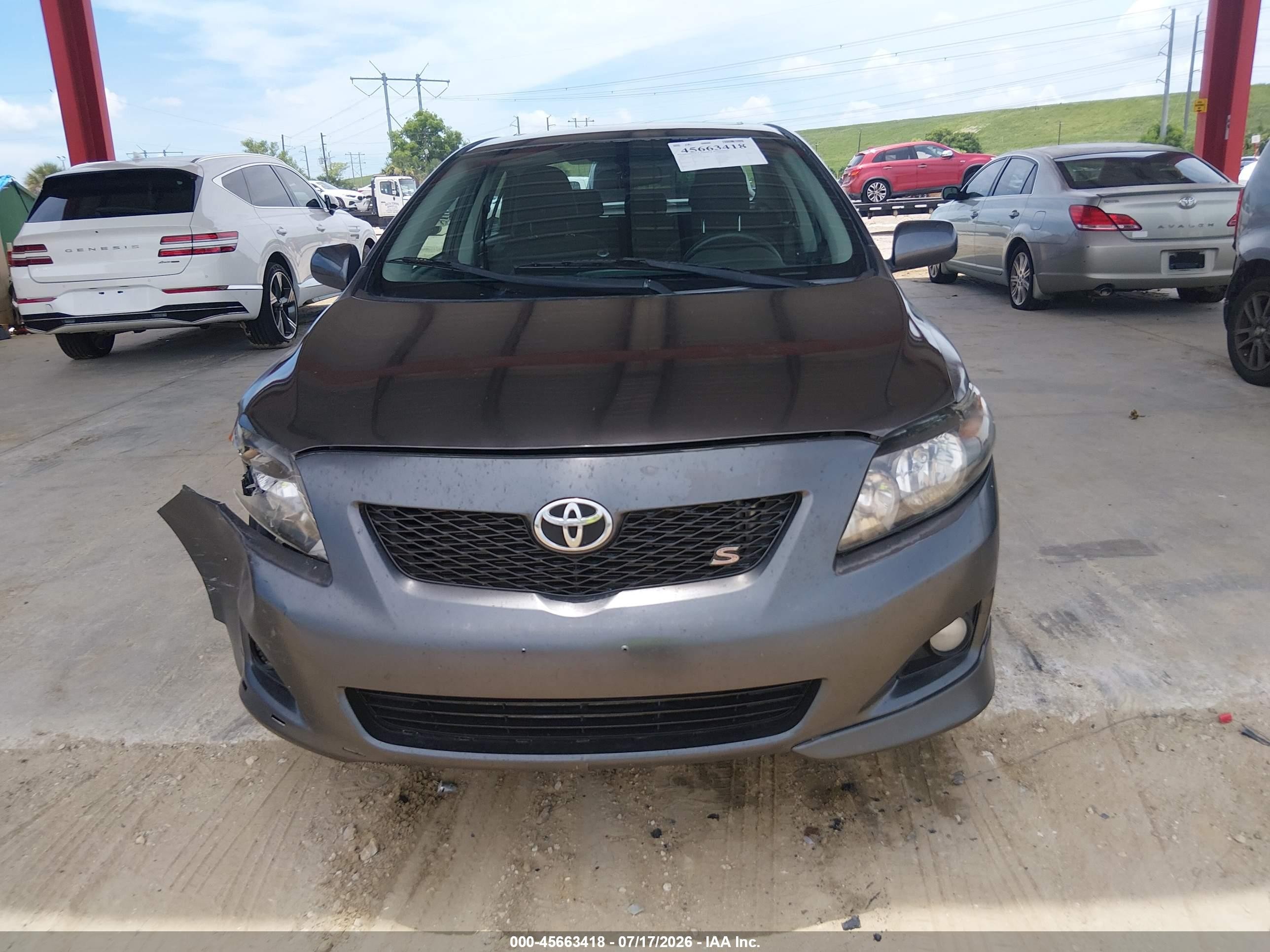 2010 Toyota Corolla S Gray vin: 2T1BU4EE7AC270472