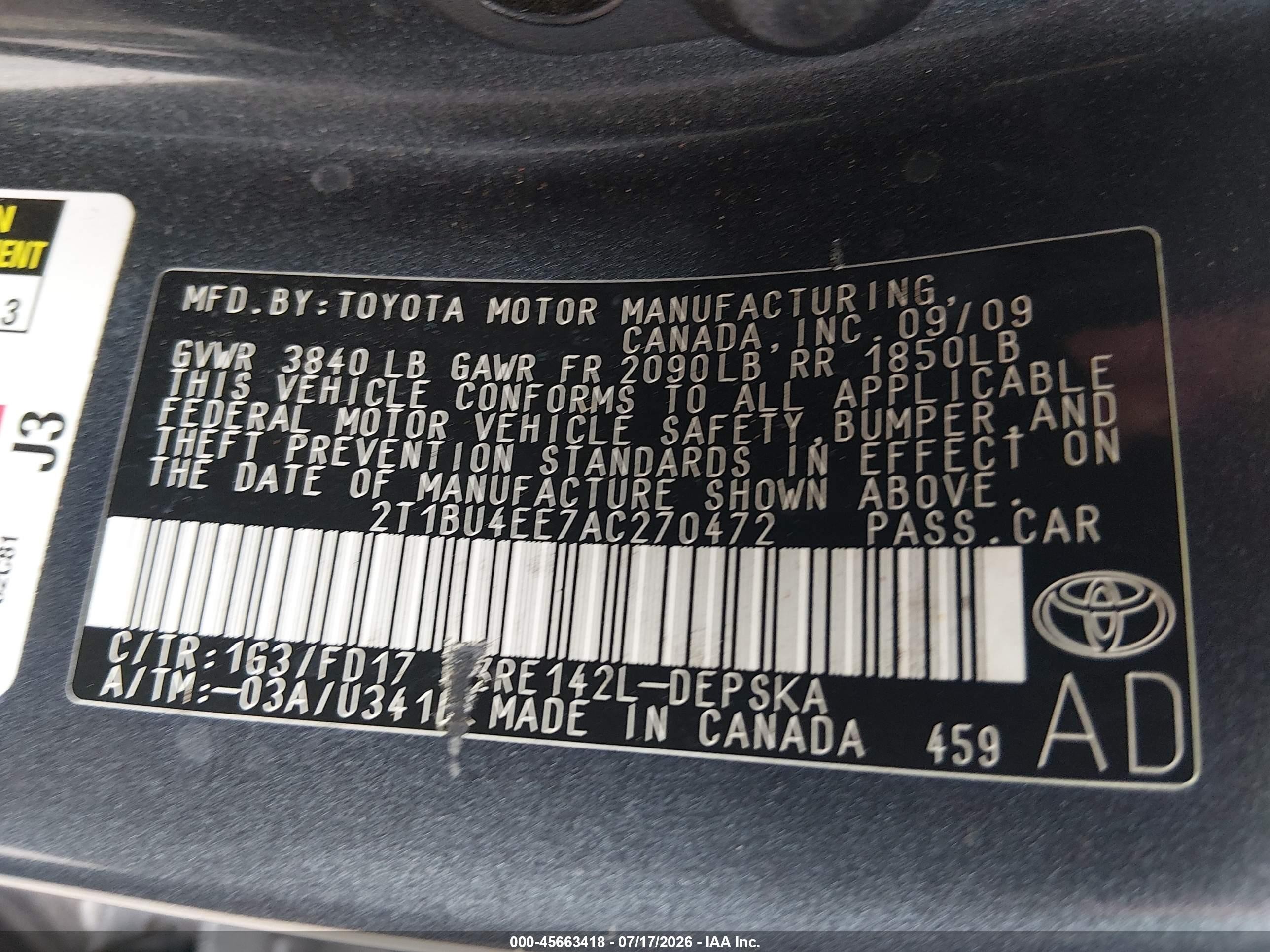 2010 Toyota Corolla S Gray vin: 2T1BU4EE7AC270472