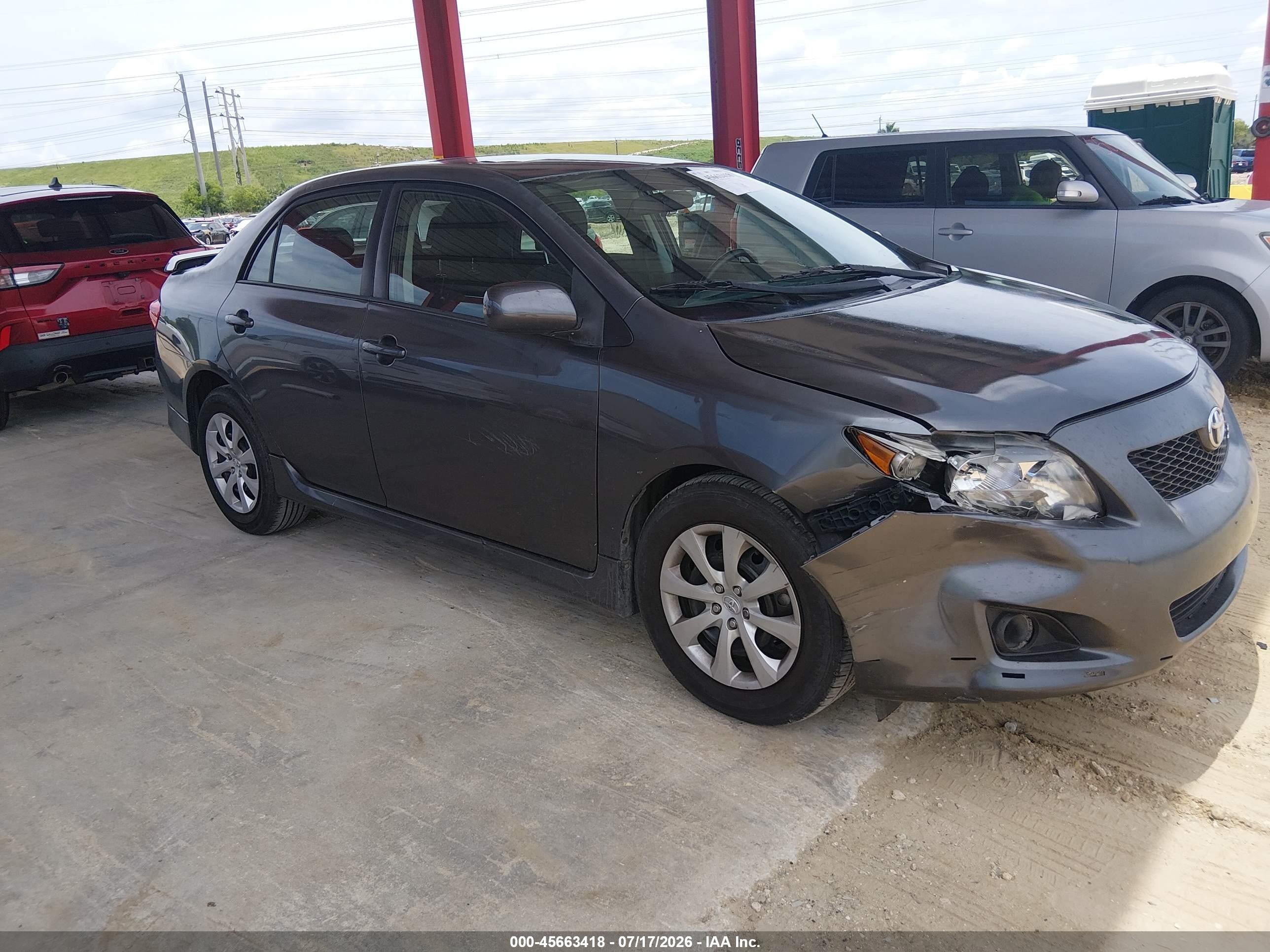 2010 Toyota Corolla S Gray vin: 2T1BU4EE7AC270472