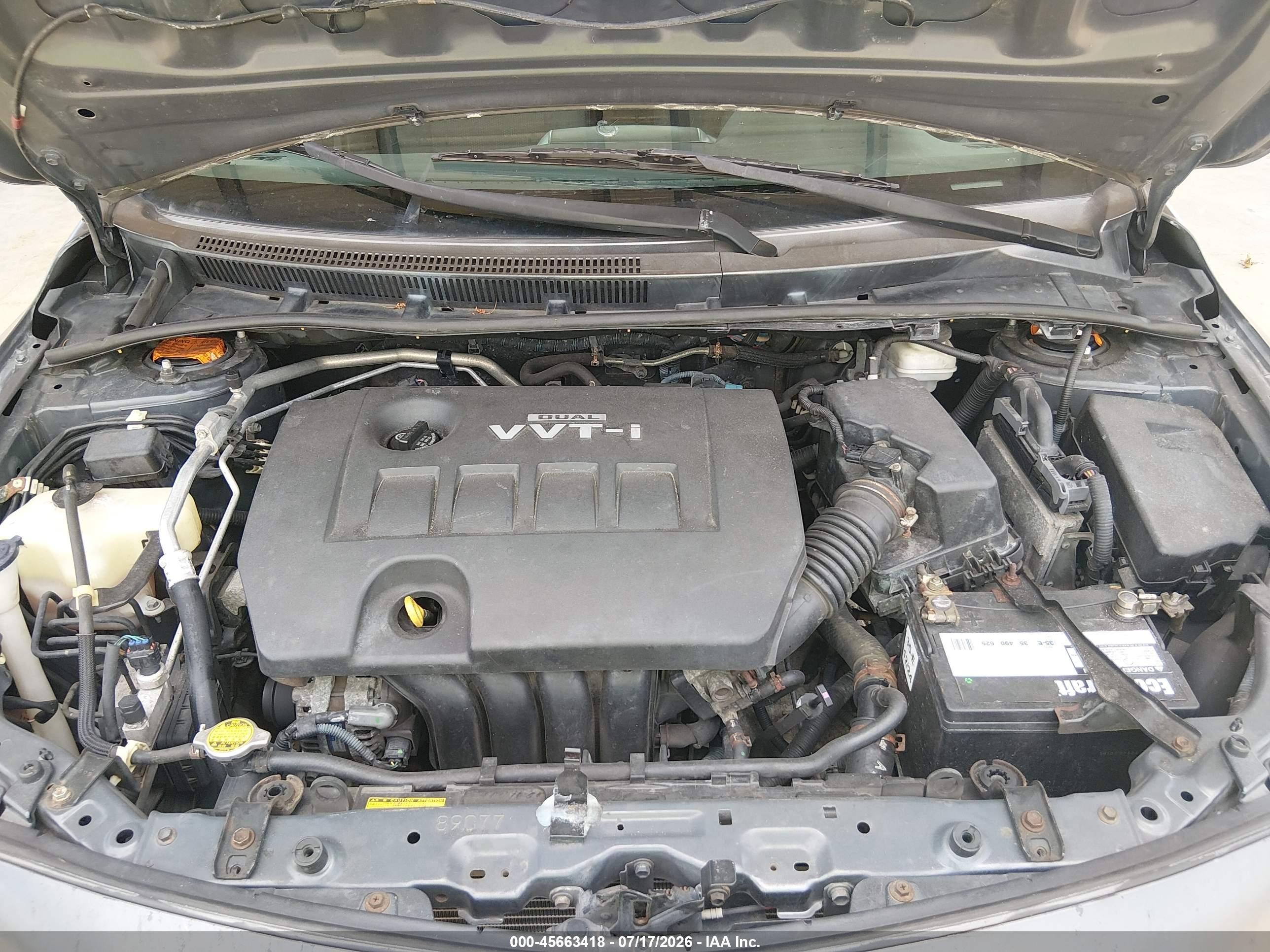 2010 Toyota Corolla S Gray vin: 2T1BU4EE7AC270472