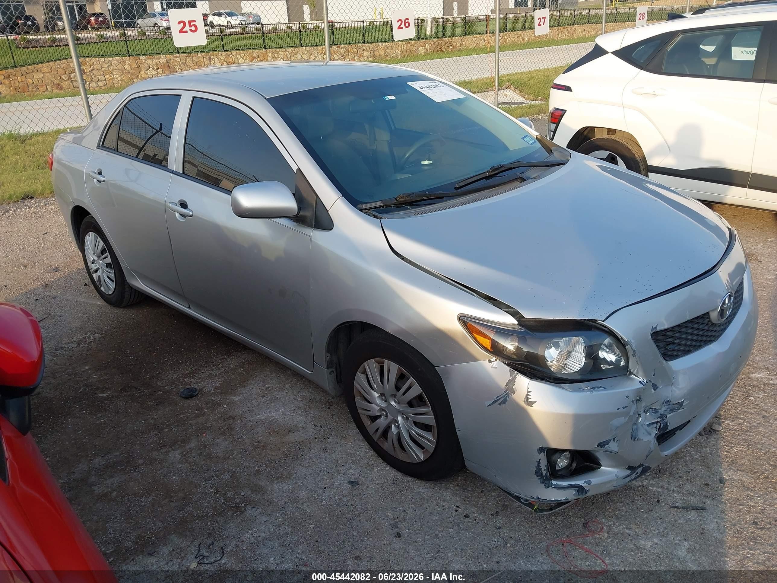 2010 Toyota Corolla Le Silver vin: 2T1BU4EE7AC287854