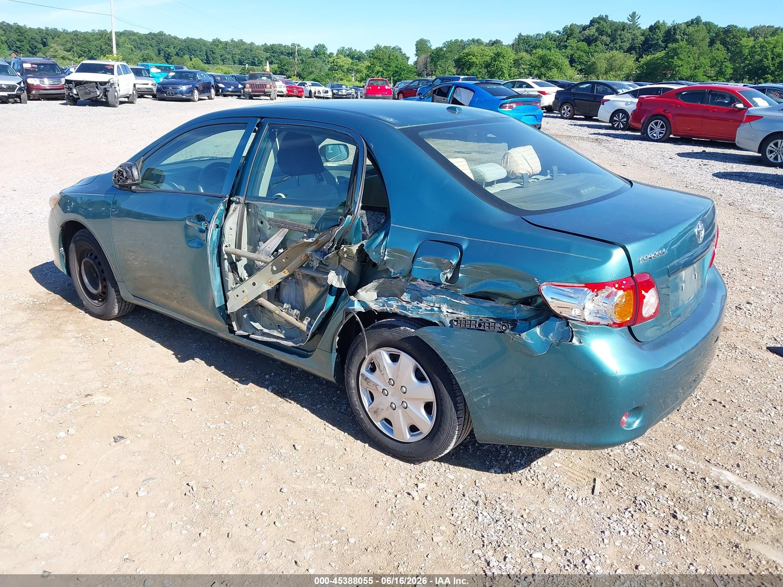 2010 Toyota Corolla Le Teal vin: 2T1BU4EE7AC295789