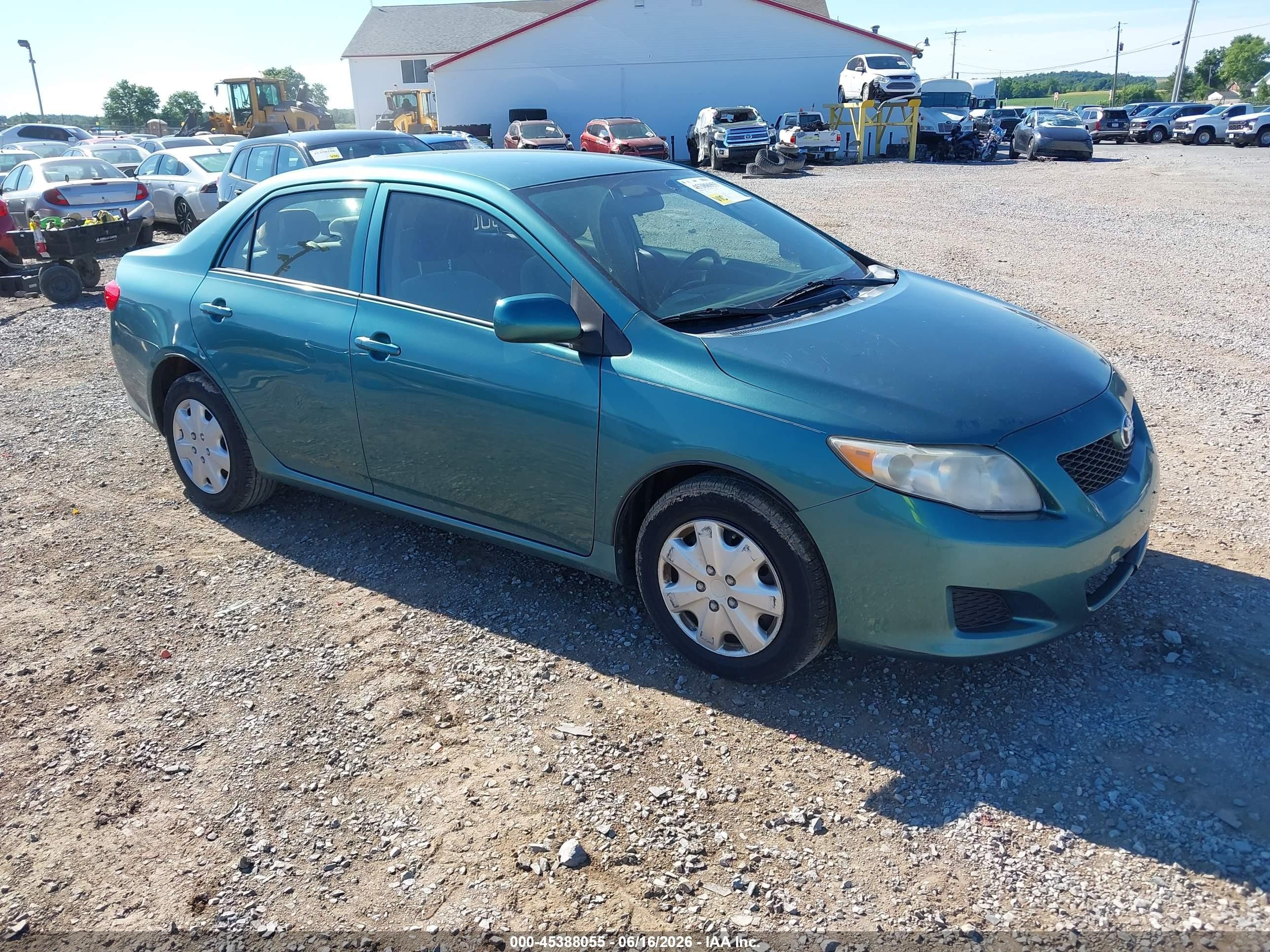 2010 Toyota Corolla Le Teal vin: 2T1BU4EE7AC295789