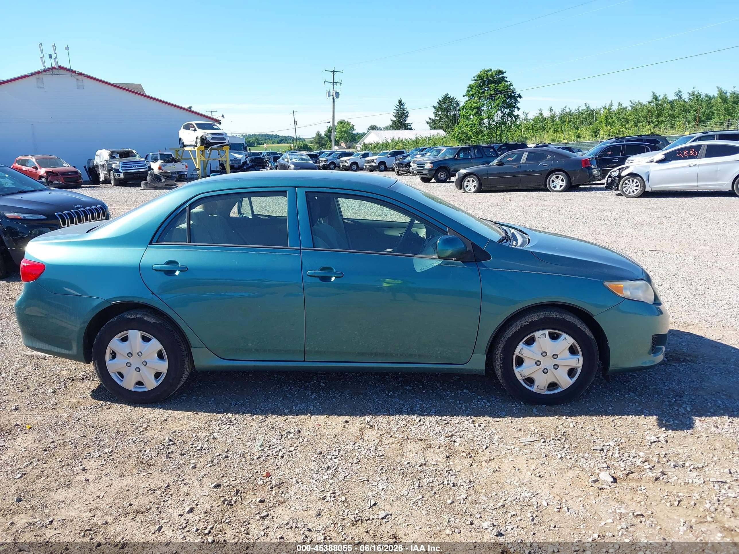 2010 Toyota Corolla Le Teal vin: 2T1BU4EE7AC295789