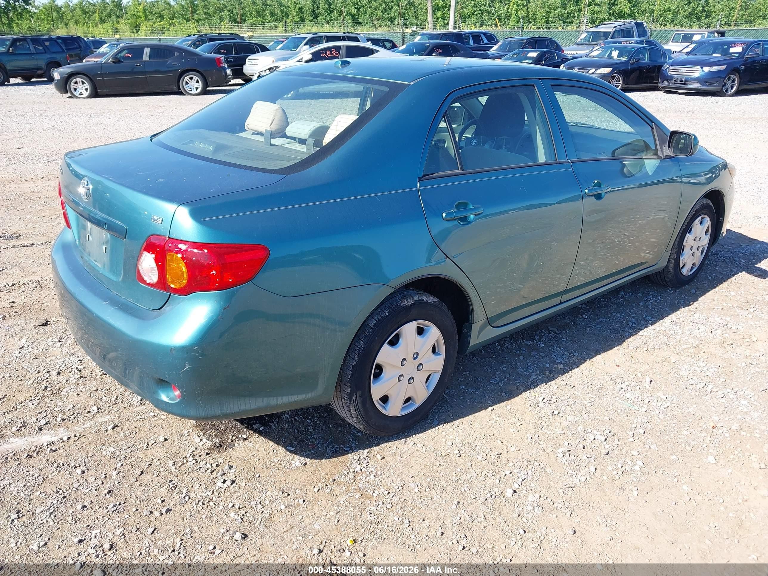2010 Toyota Corolla Le Teal vin: 2T1BU4EE7AC295789