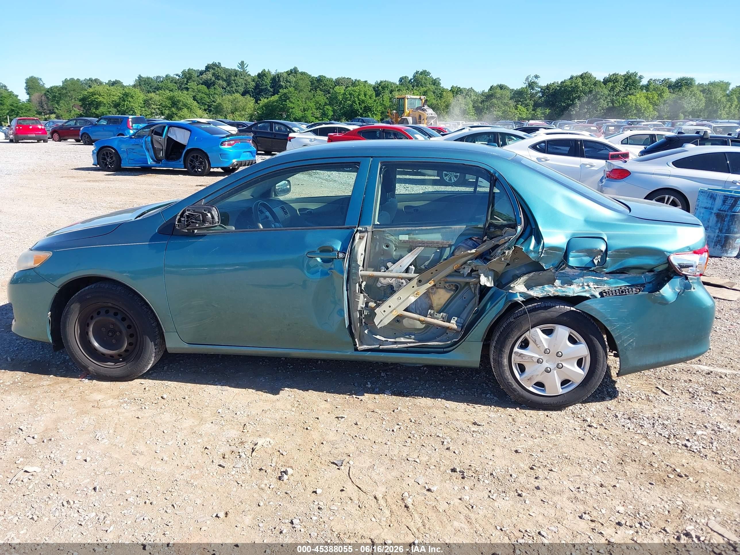 2010 Toyota Corolla Le Teal vin: 2T1BU4EE7AC295789