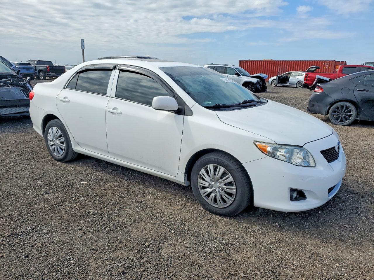 2010 Toyota Corolla Base White vin: 2T1BU4EE7AC298742