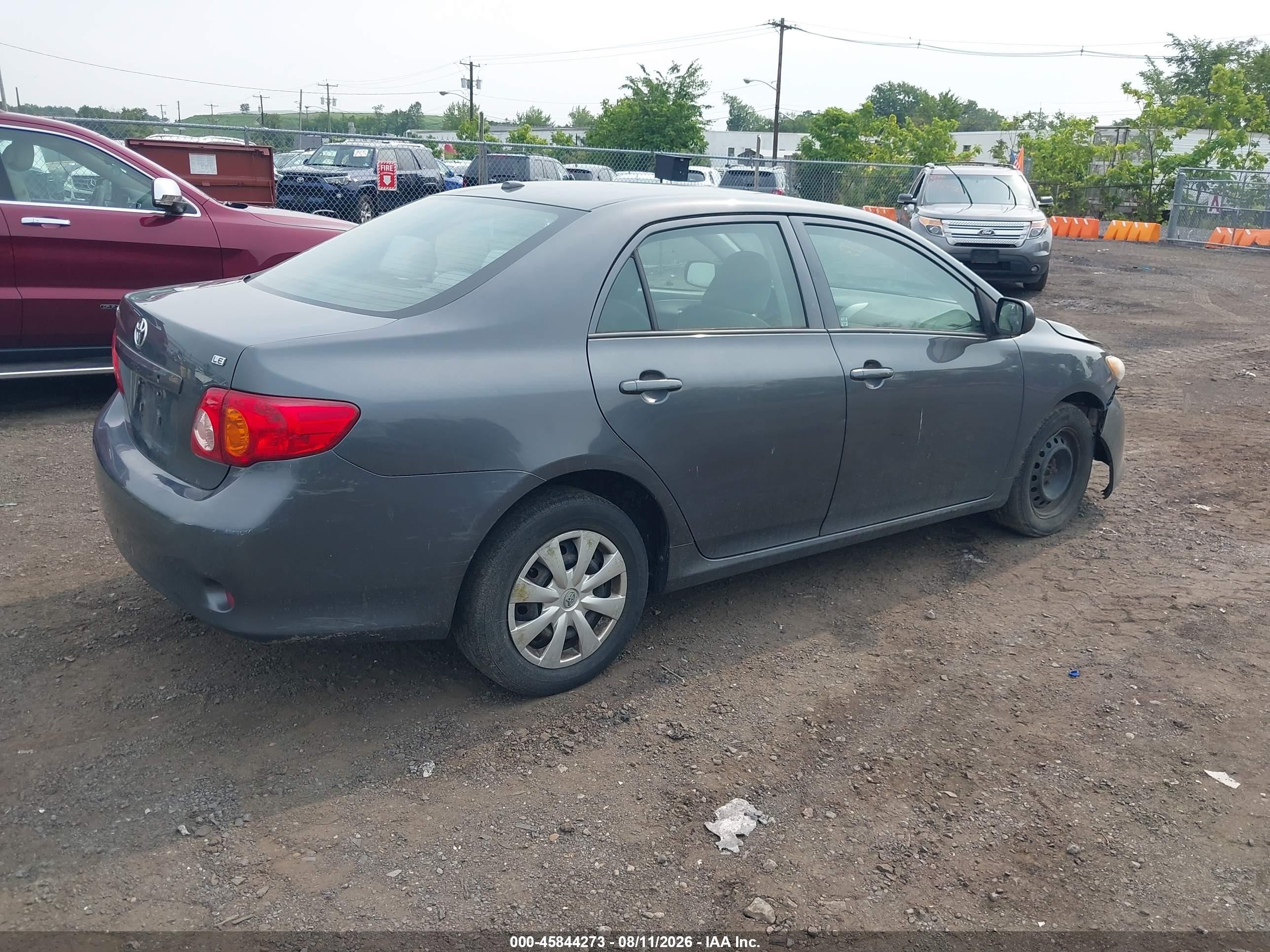 2010 Toyota Corolla Le Gray vin: 2T1BU4EE7AC301235