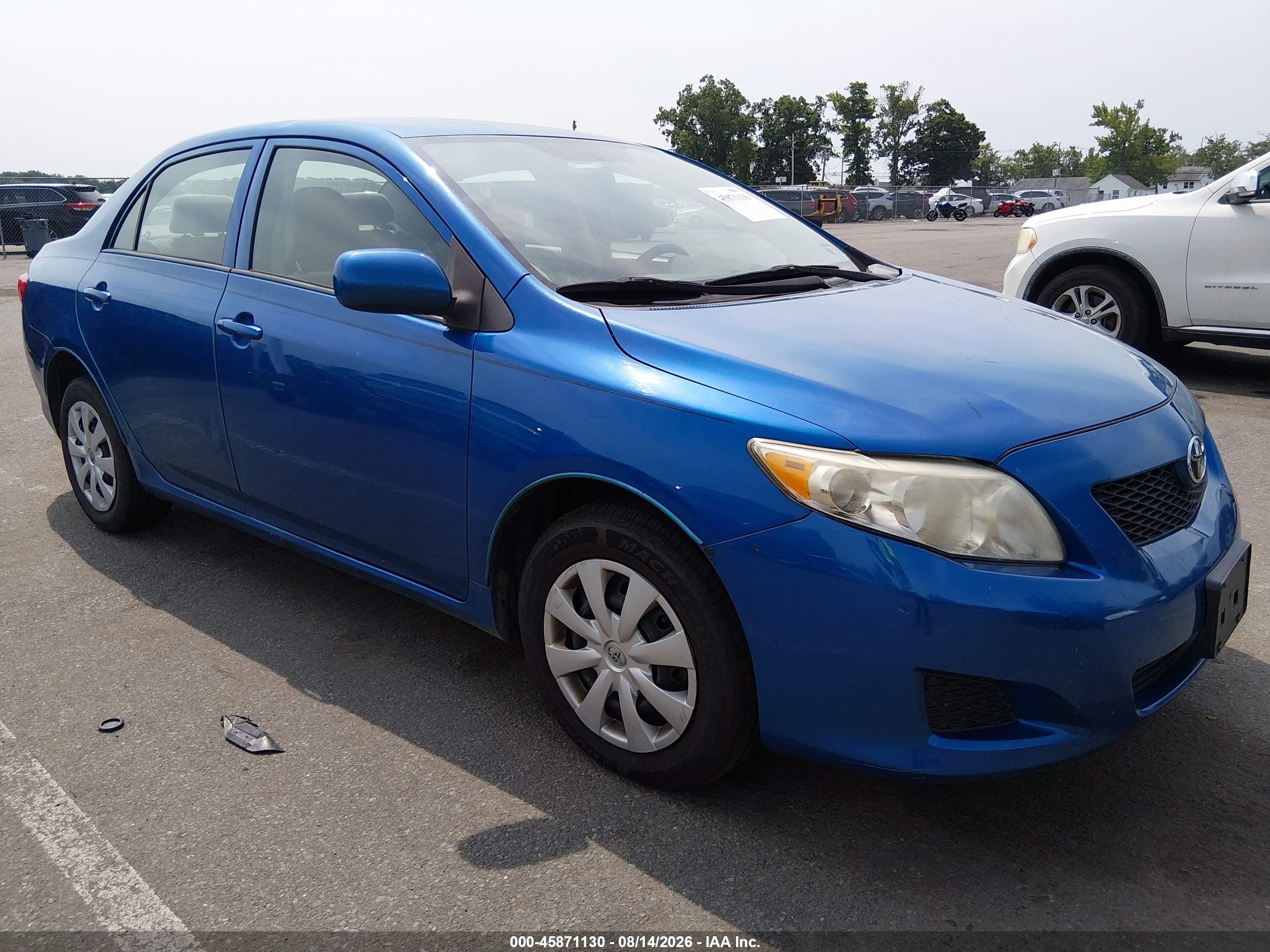2010 Toyota Corolla Le Синий vin: 2T1BU4EE7AC309237