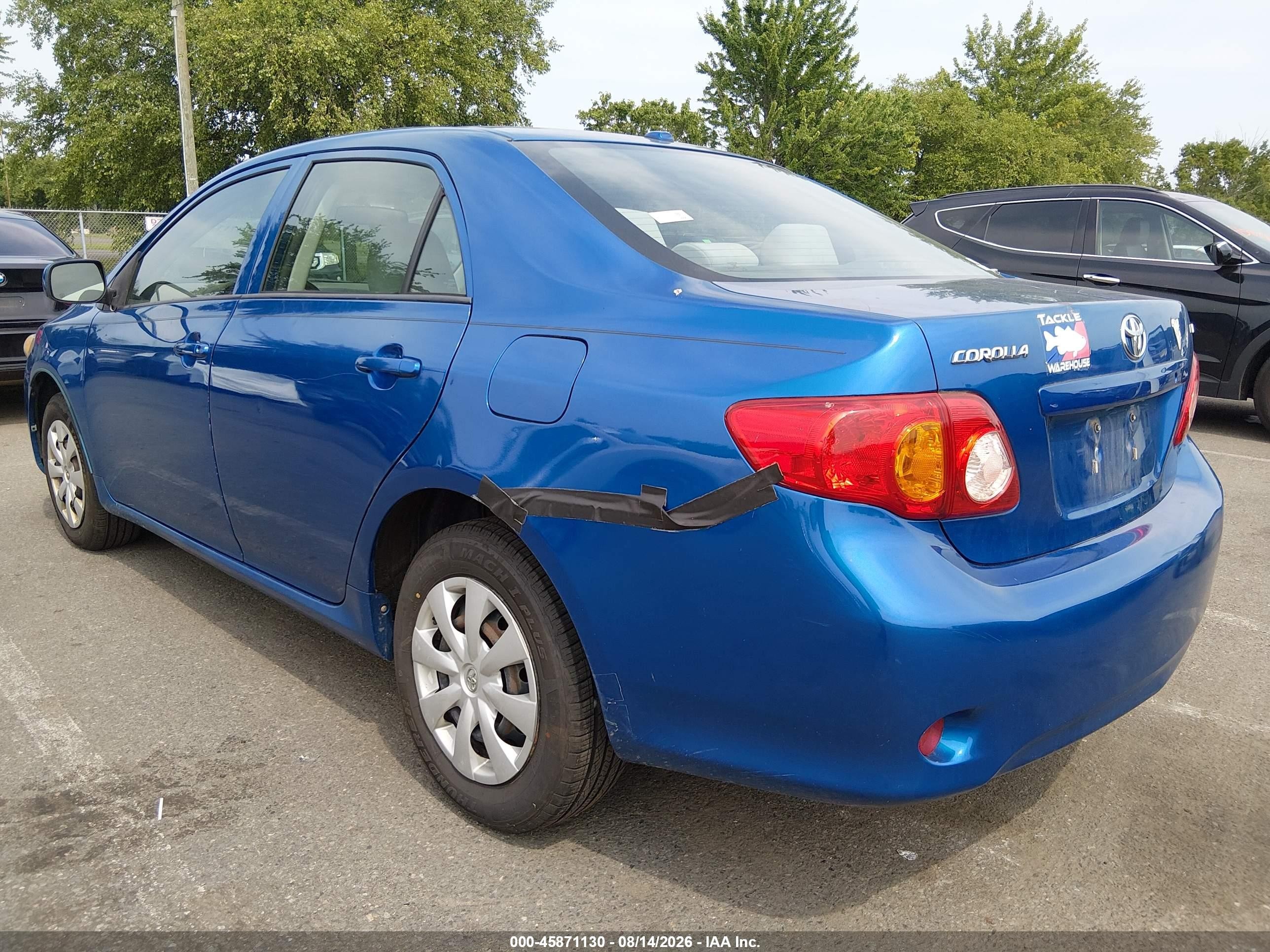 2010 Toyota Corolla Le Синий vin: 2T1BU4EE7AC309237