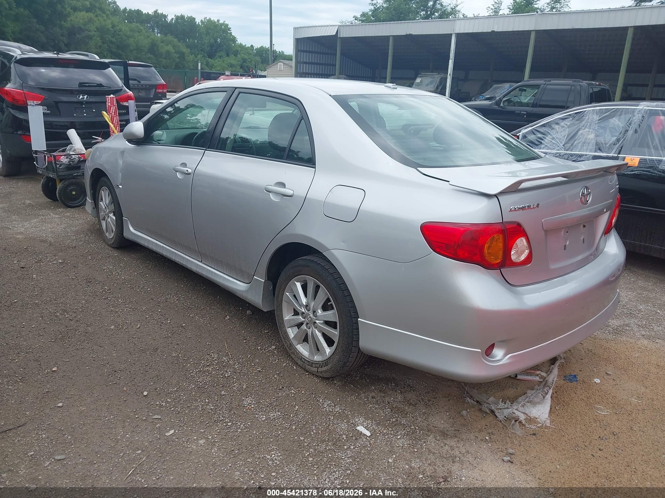 2010 Toyota Corolla S Silver vin: 2T1BU4EE7AC313093