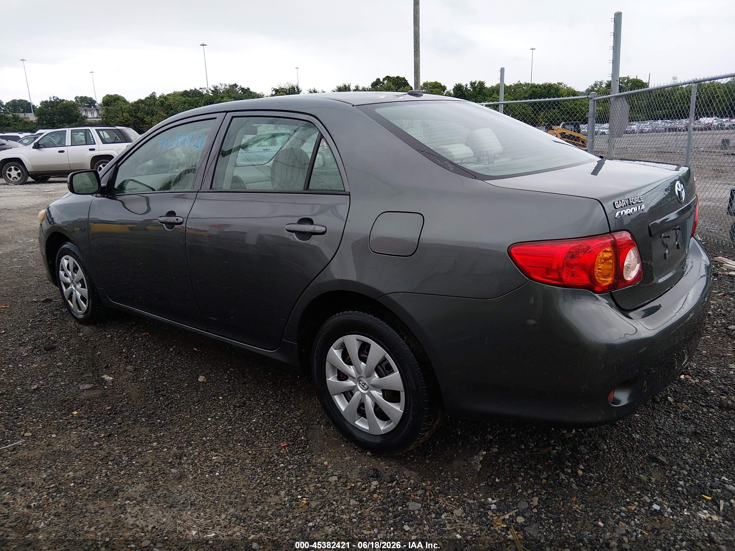 2010 Toyota Corolla Le Gray vin: 2T1BU4EE7AC320299