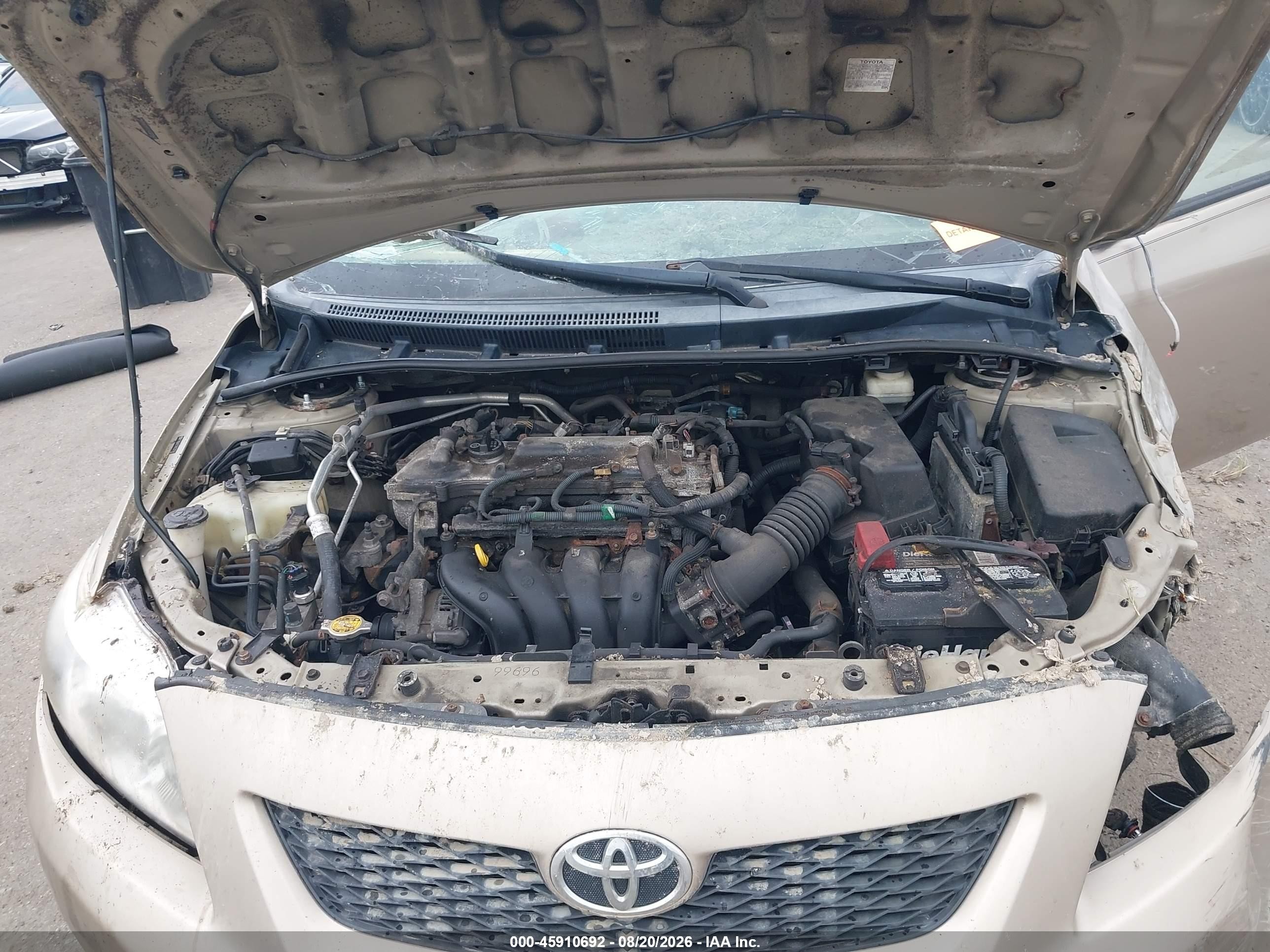 2010 Toyota Corolla Le Бежевый vin: 2T1BU4EE7AC327043