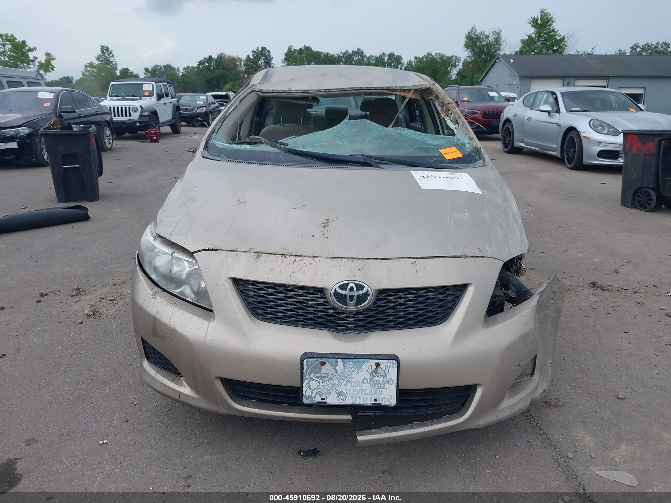 2010 Toyota Corolla Le Бежевый vin: 2T1BU4EE7AC327043