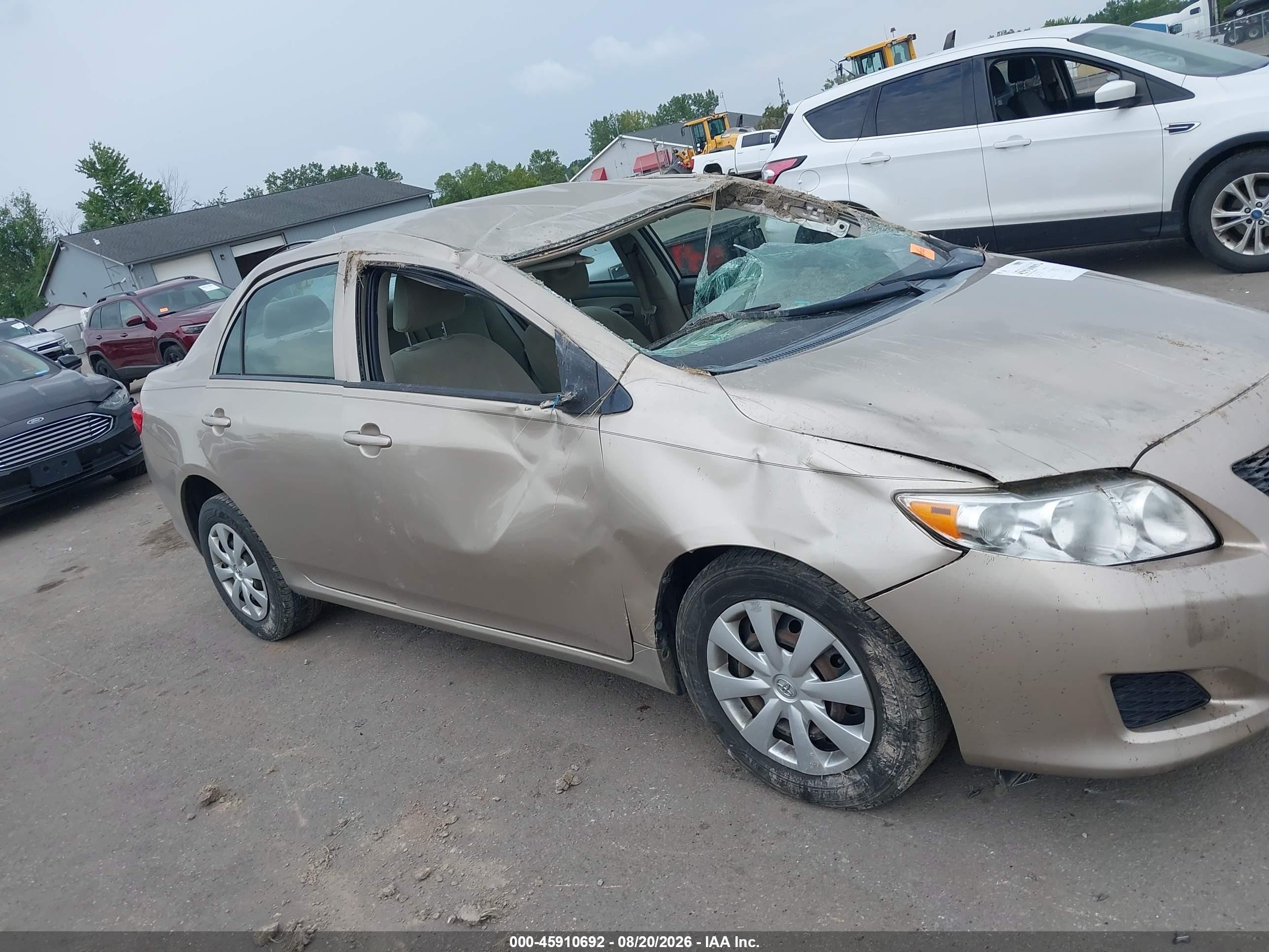 2010 Toyota Corolla Le Бежевый vin: 2T1BU4EE7AC327043
